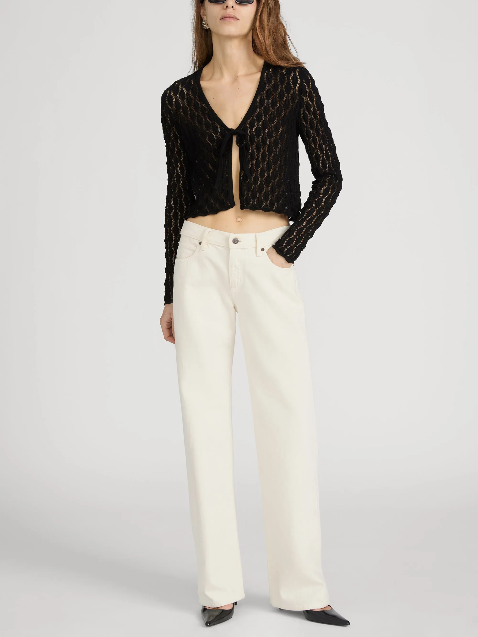 The Getaway Cardigan -- Black sold by Frame Denim product image thumbnail 2