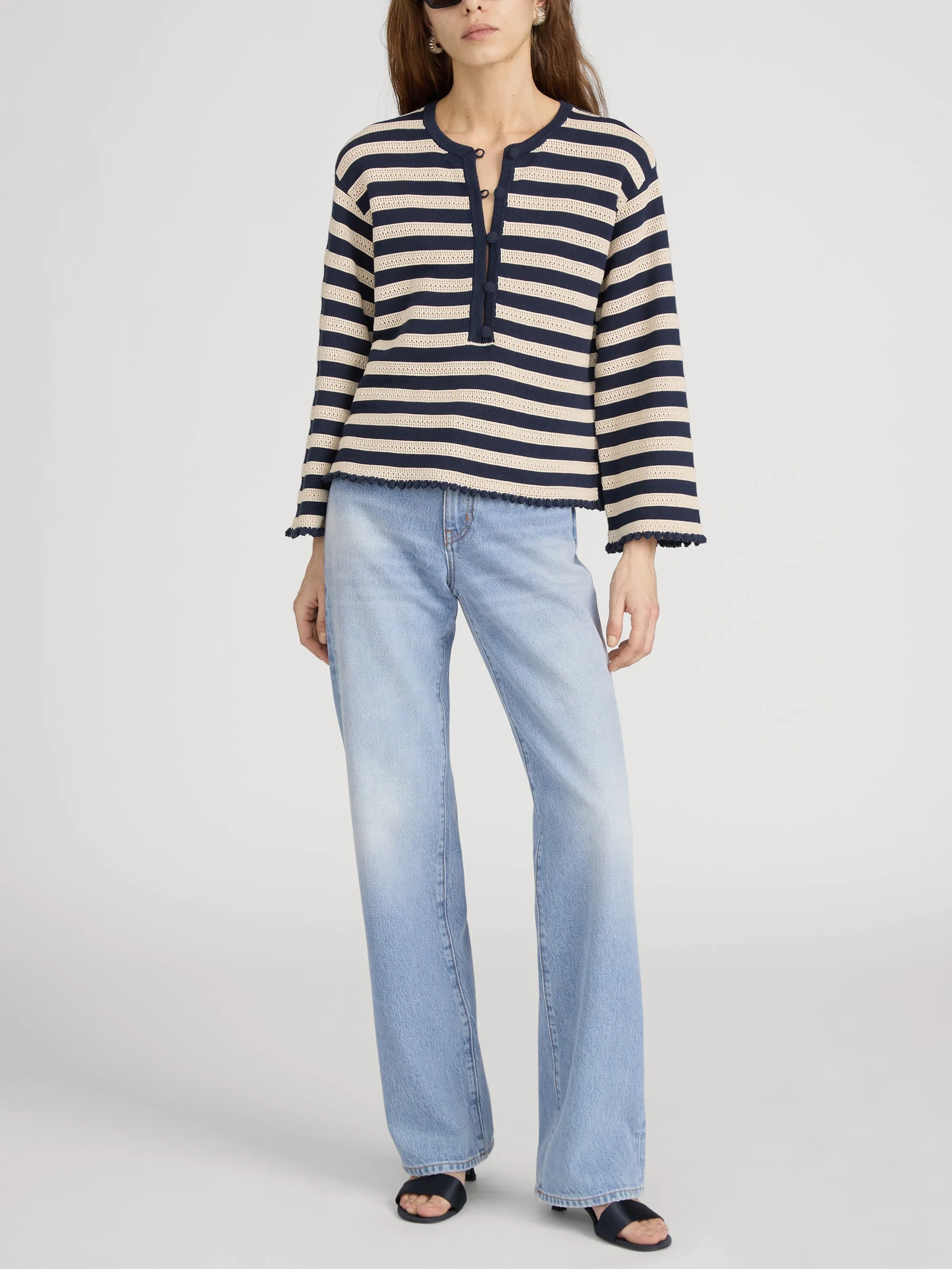 The Captain Pullover -- Cream Multi sold by Frame Denim product image thumbnail 2