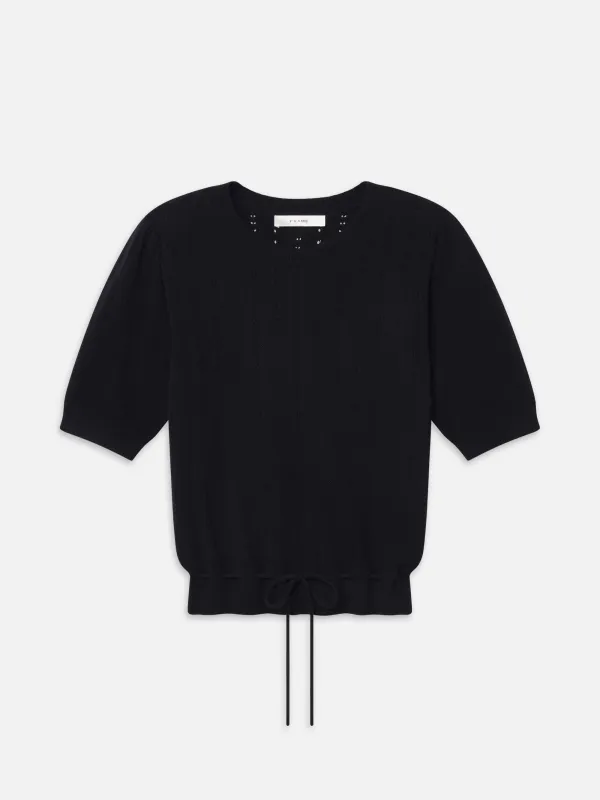 The Cashmere Charm Sweater -- Navy made by Frame Denim