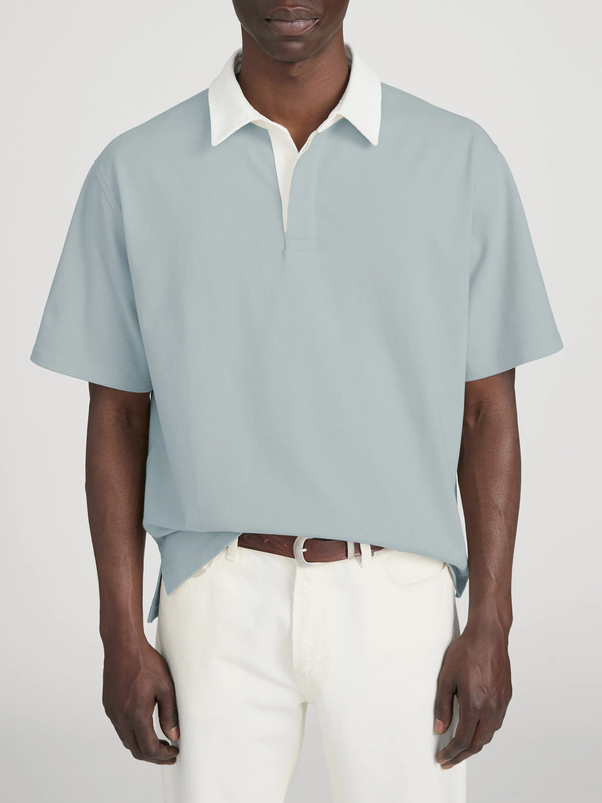 Rugby Polo -- Blue Grey sold by Frame Denim product image thumbnail 2
