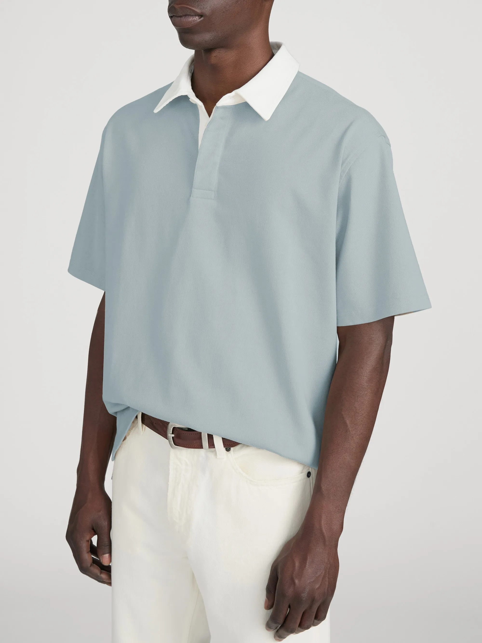 Rugby Polo -- Blue Grey sold by Frame Denim product image thumbnail 3