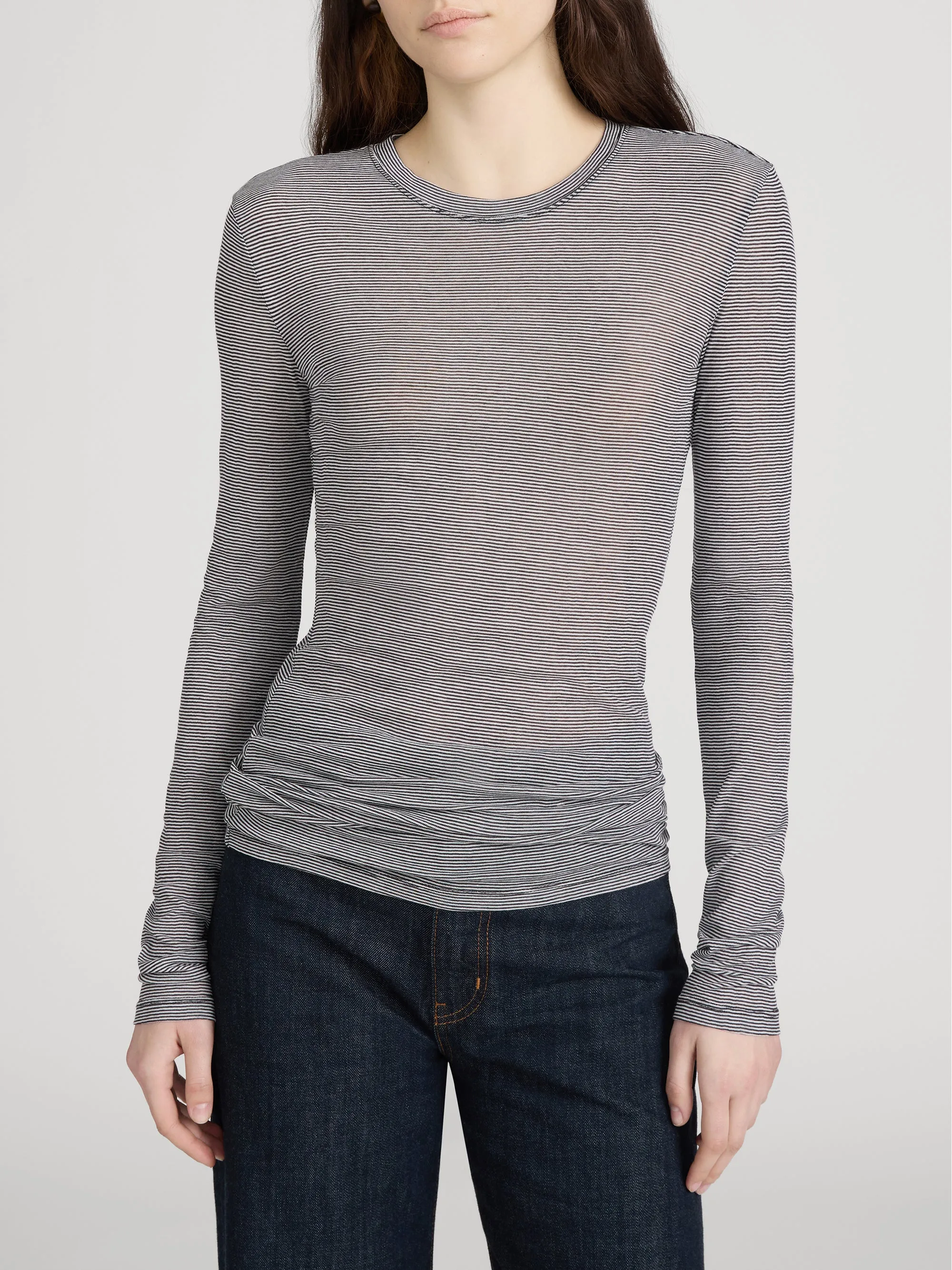 The Airy Tunic -- Black Multi sold by Frame Denim product image thumbnail 3