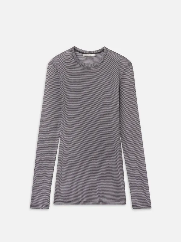 The Airy Tunic -- Black Multi made by Frame Denim