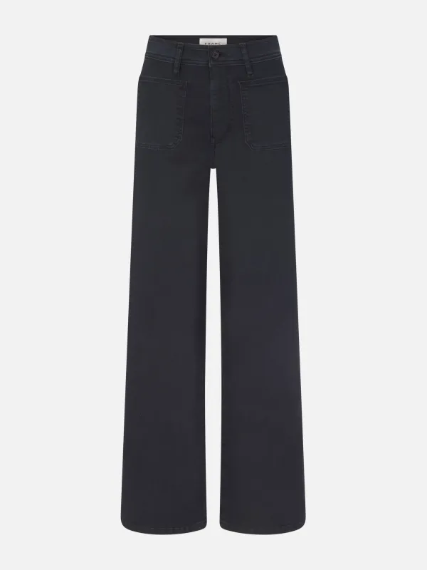 Le Slim Palazzo Harbor Pocket -- Navy made by Frame Denim