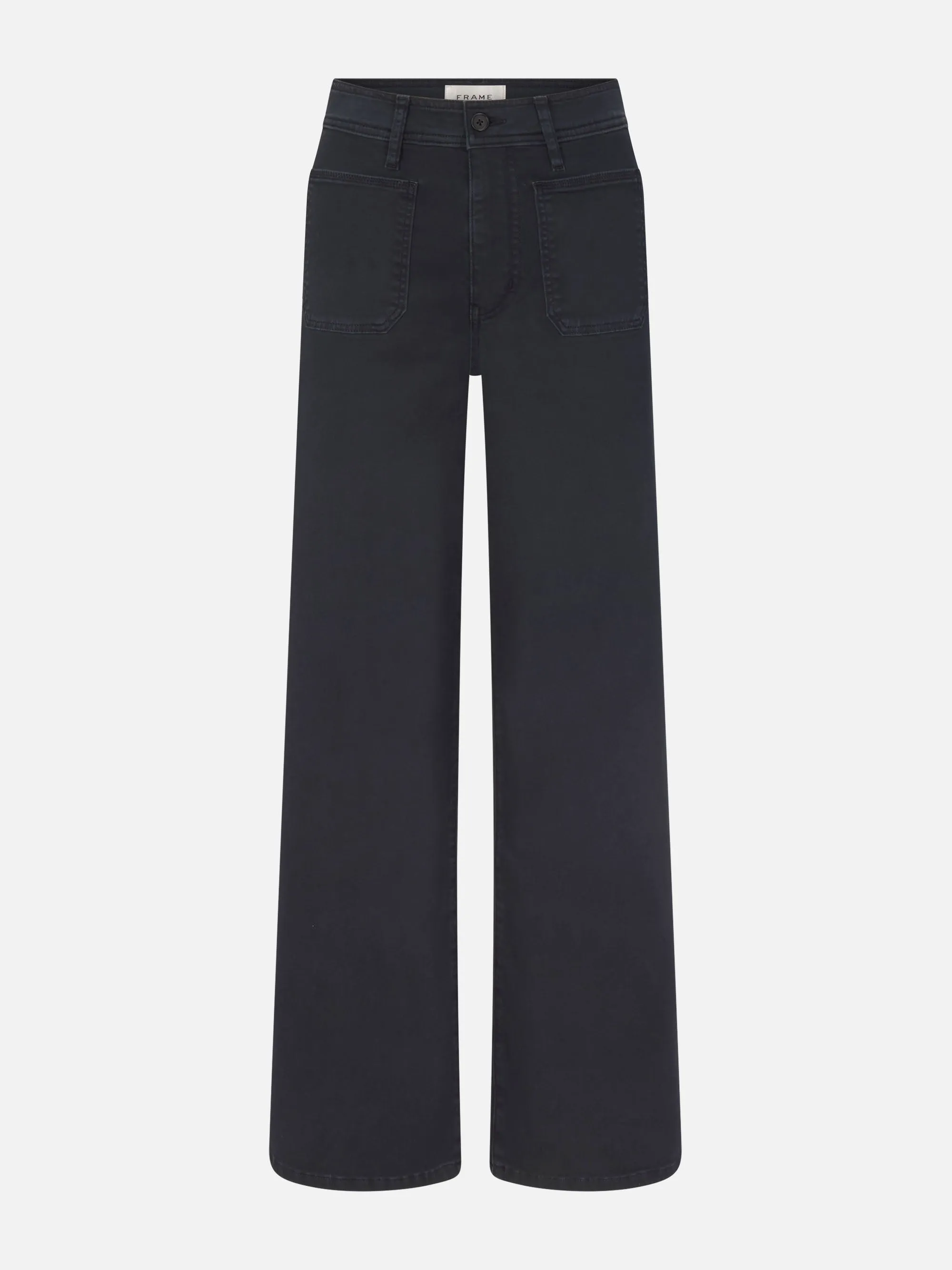 Le Slim Palazzo Harbor Pocket -- Navy sold by Frame Denim