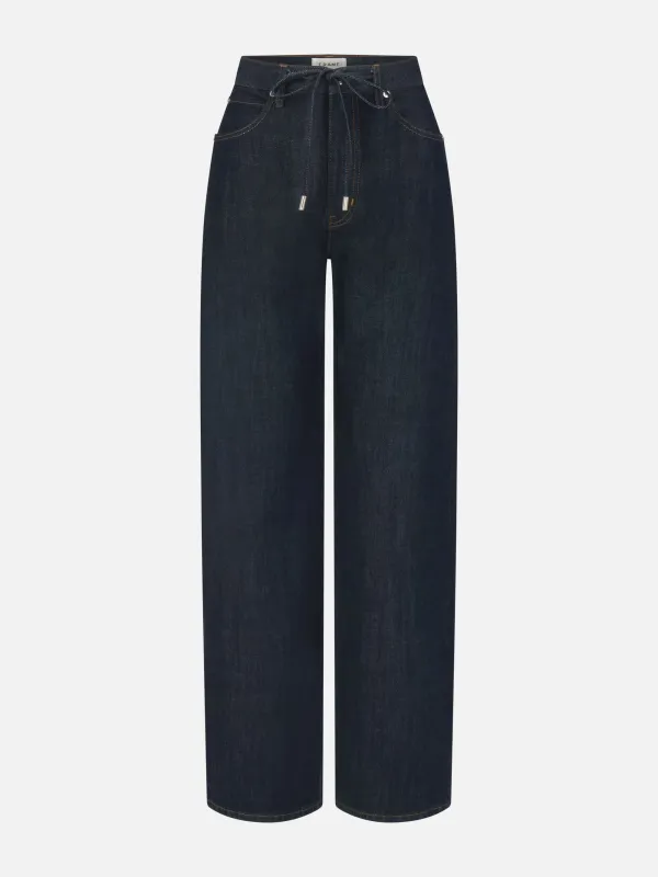 The Off Duty Drawstring Bow -- Rinse made by Frame Denim