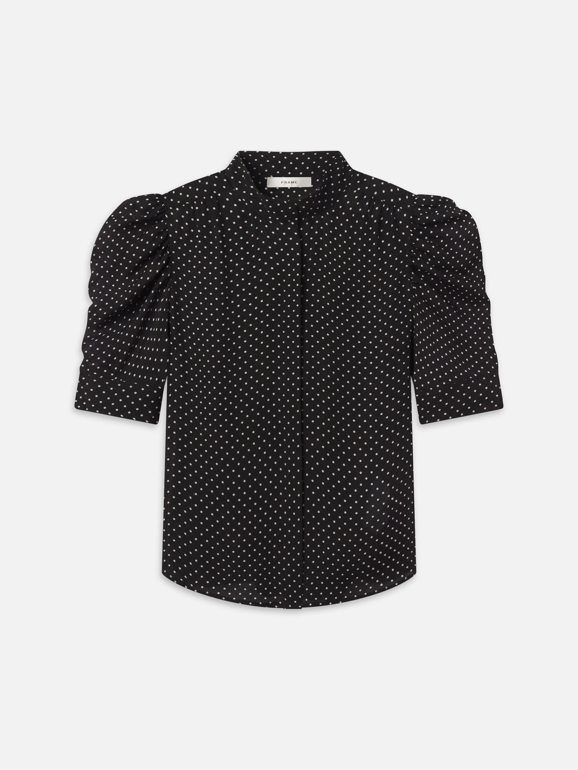 The Gillian Top -- Black Multi sold by Frame Denim