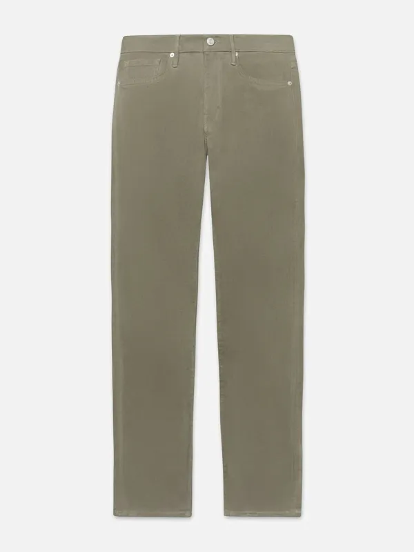 L'Homme Slim Brushed Twill -- Washed Military made by Frame Denim