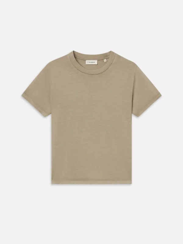Light Cotton Tee -- Antique Beige made by Frame Denim