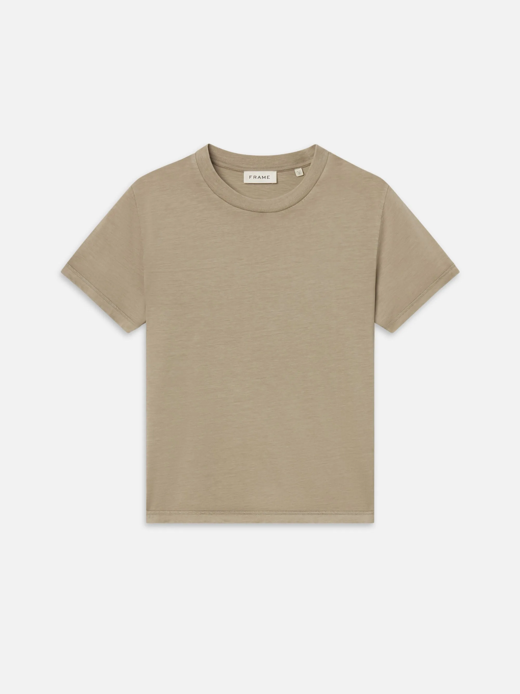 Light Cotton Tee -- Antique Beige sold by Frame Denim