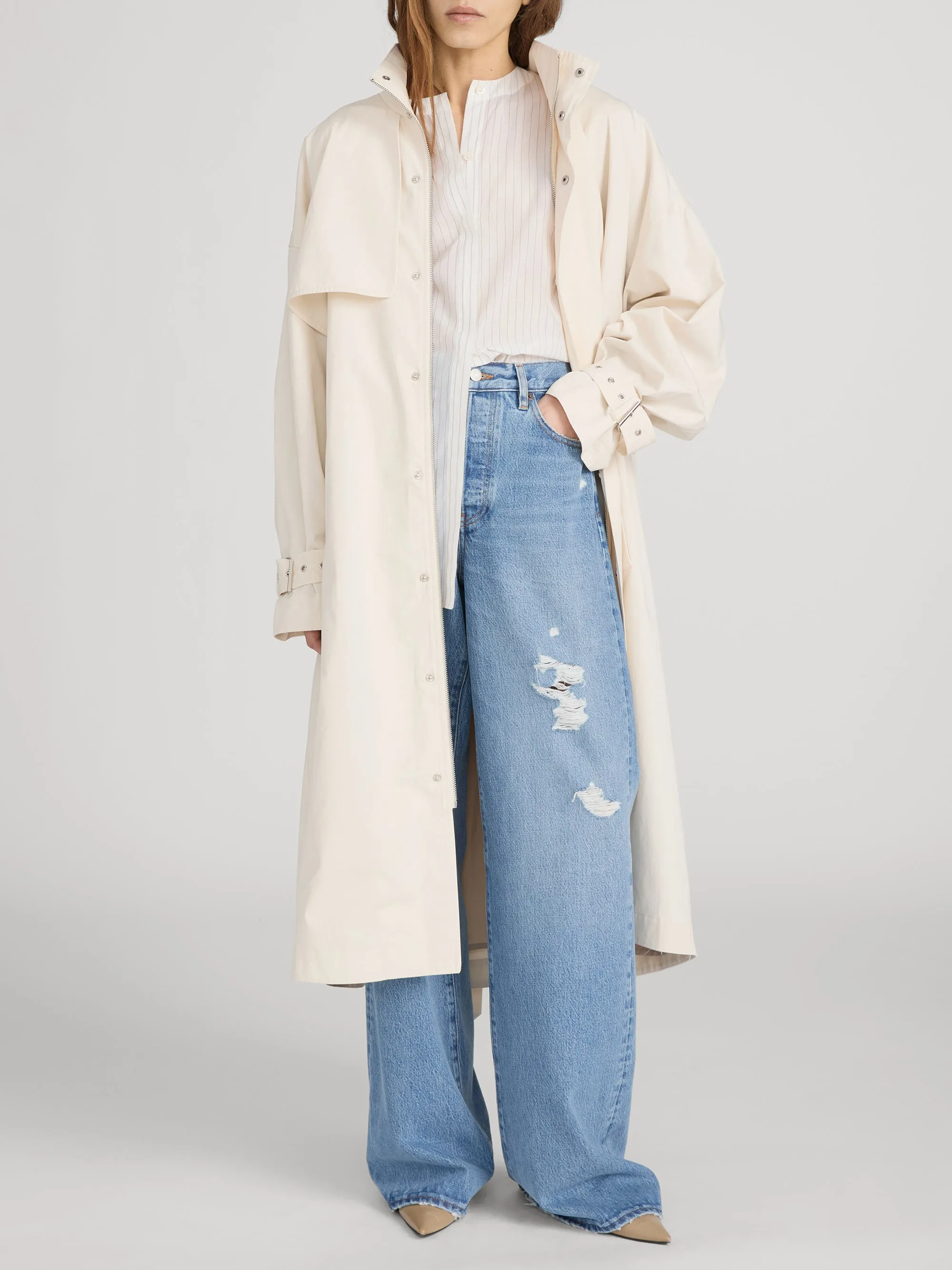 The Field Trench -- Ecru sold by Frame Denim product image thumbnail 2