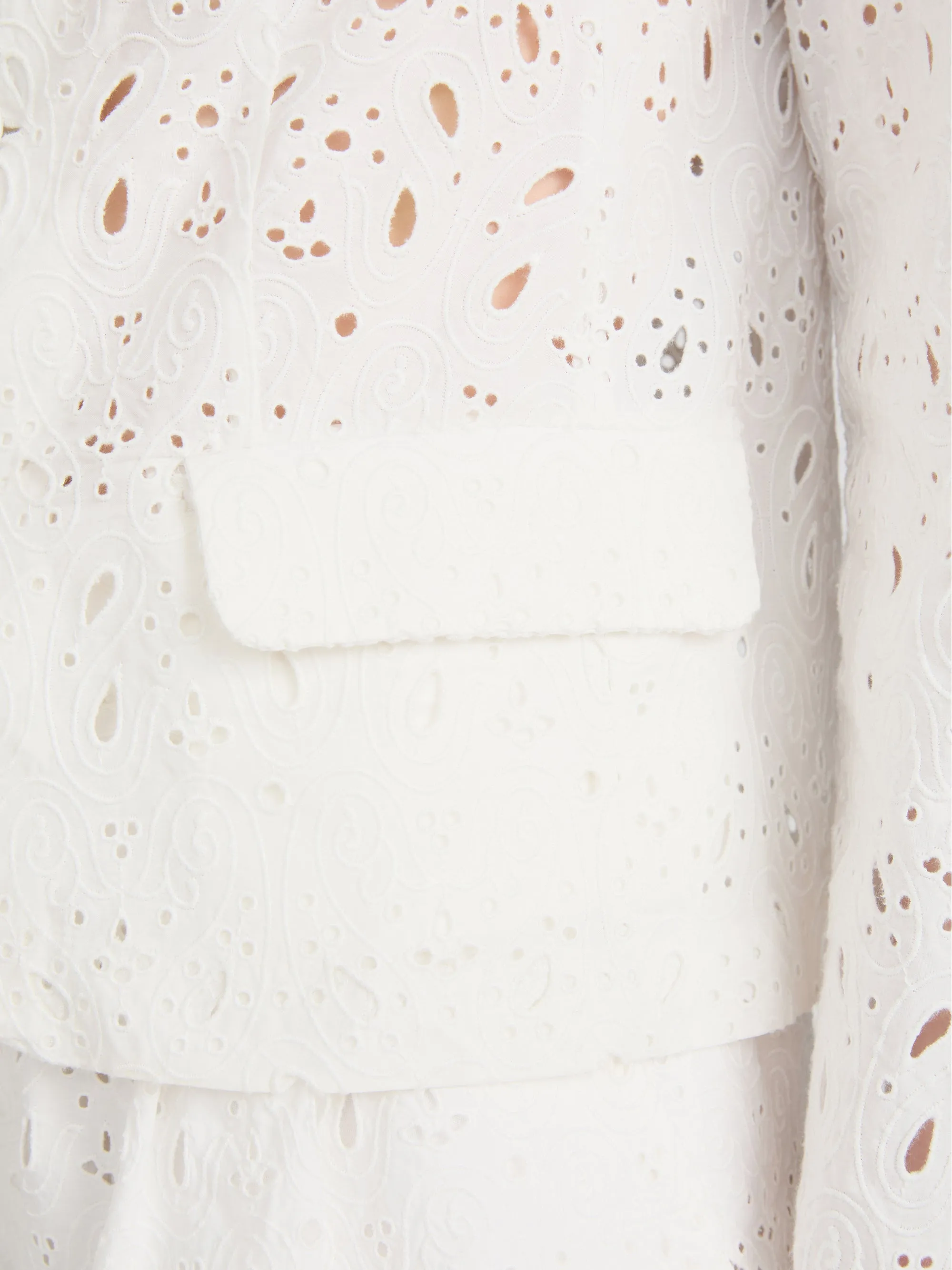 The Paisley Eyelet Classic Blazer -- White sold by Frame Denim product image thumbnail 5