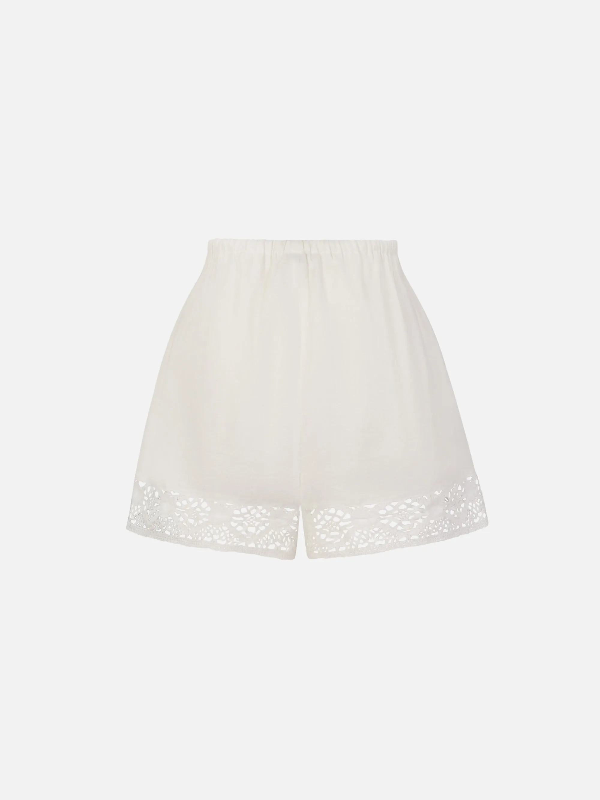 The Heirloom Lace Short -- White sold by Frame Denim product image thumbnail 3