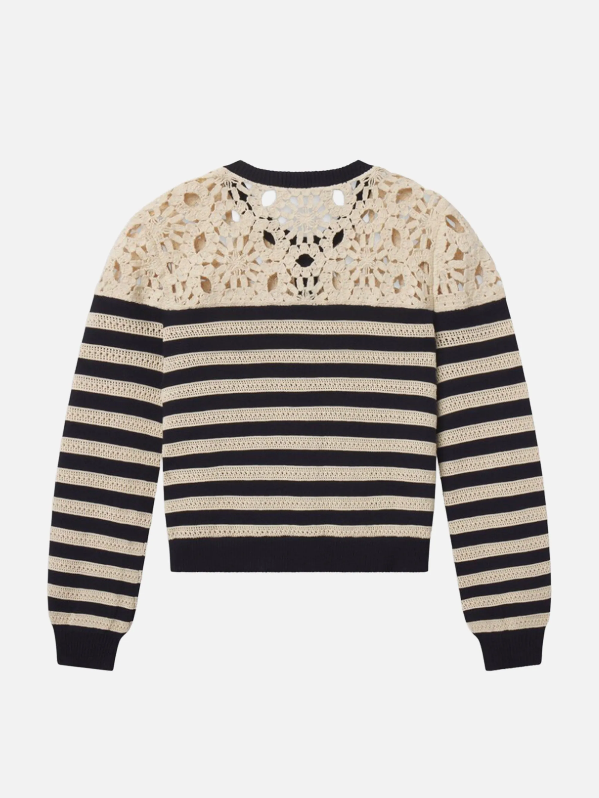 The Crochet Captain Cardigan -- Cream Multi sold by Frame Denim product image thumbnail 3