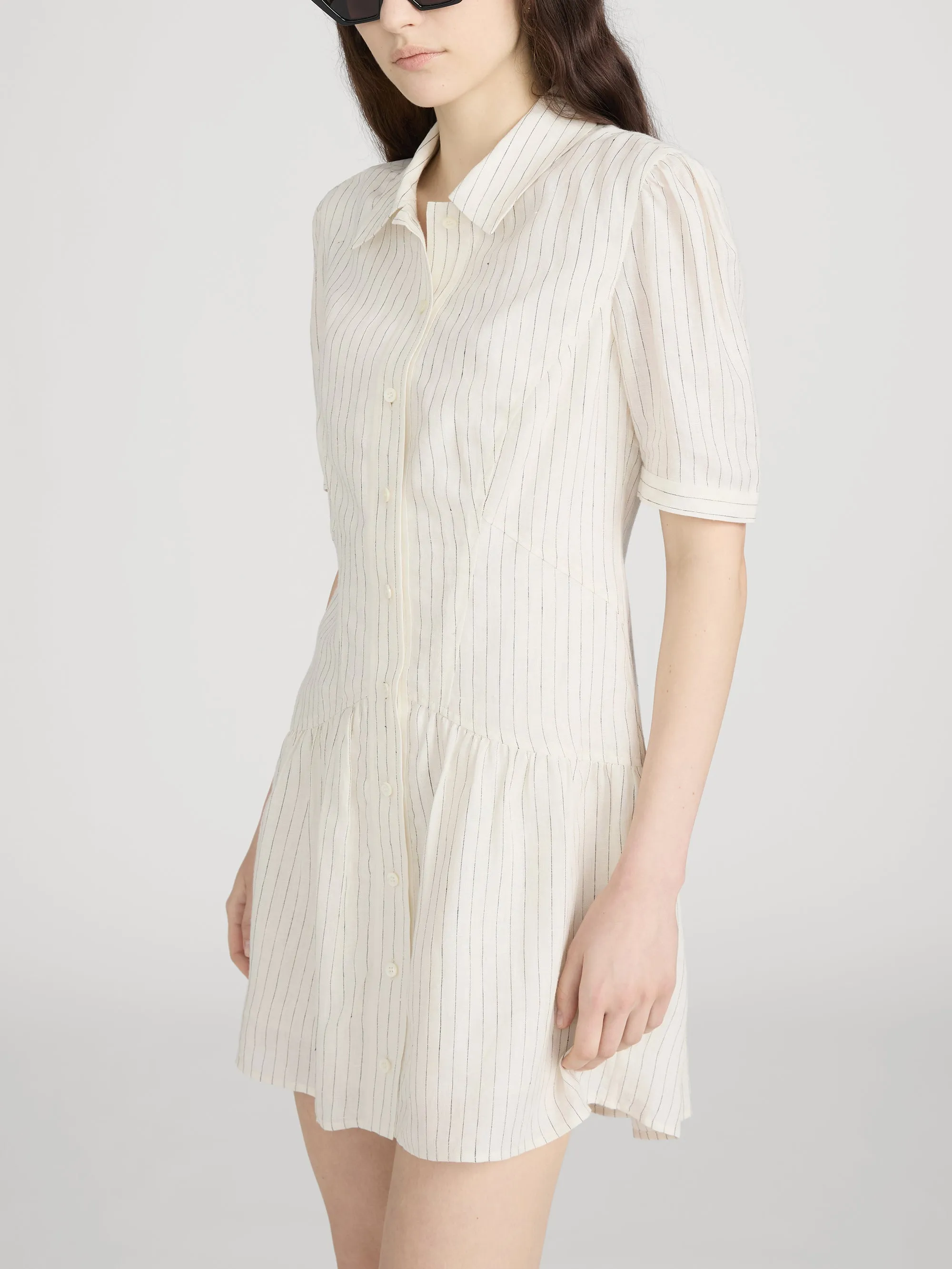 The Vista Day Dress -- Cream Multi sold by Frame Denim product image thumbnail 4