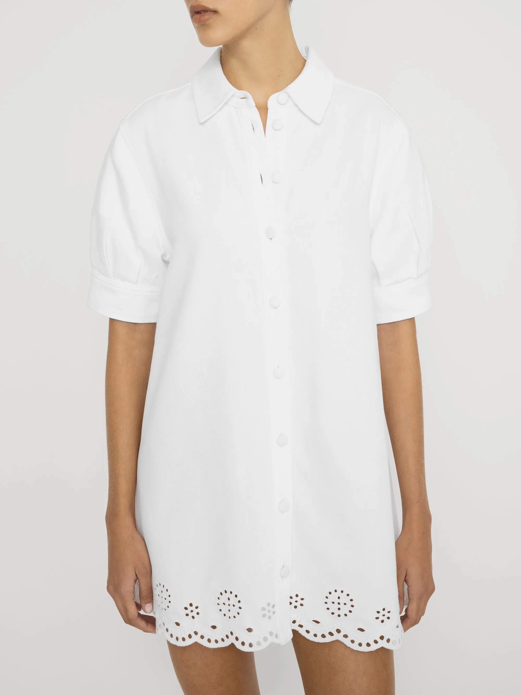 The Eyelet Play Dress -- White sold by Frame Denim product image thumbnail 3