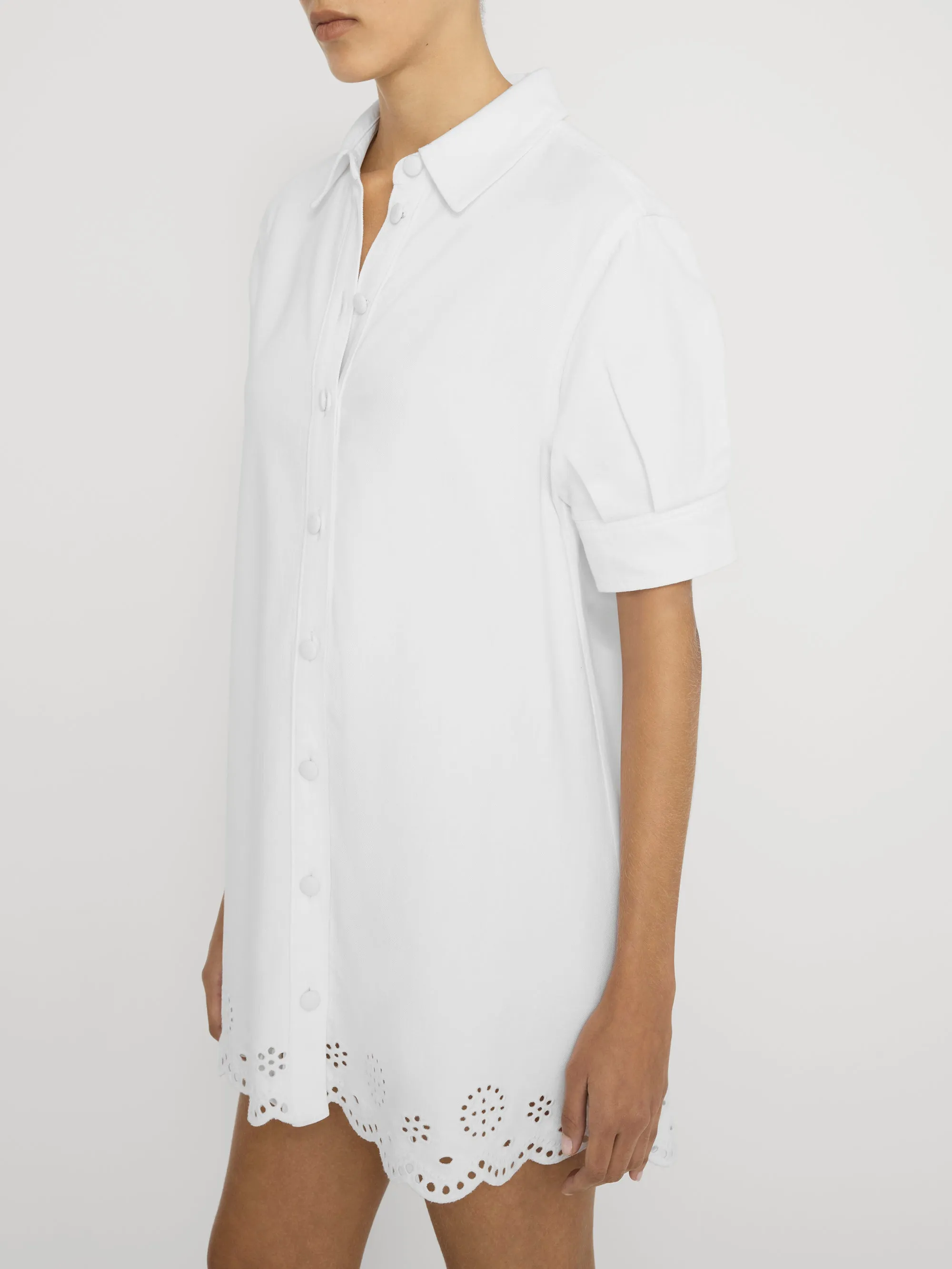 The Eyelet Play Dress -- White sold by Frame Denim product image thumbnail 4