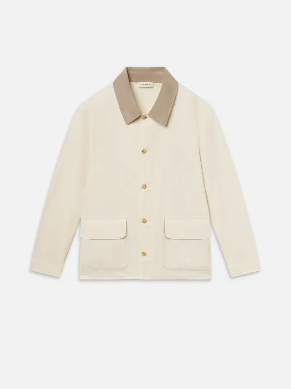 Canvas Jacket -- Off White made by Frame Denim