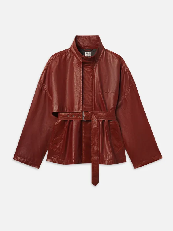 The Paper Leather Trench -- Rust made by Frame Denim
