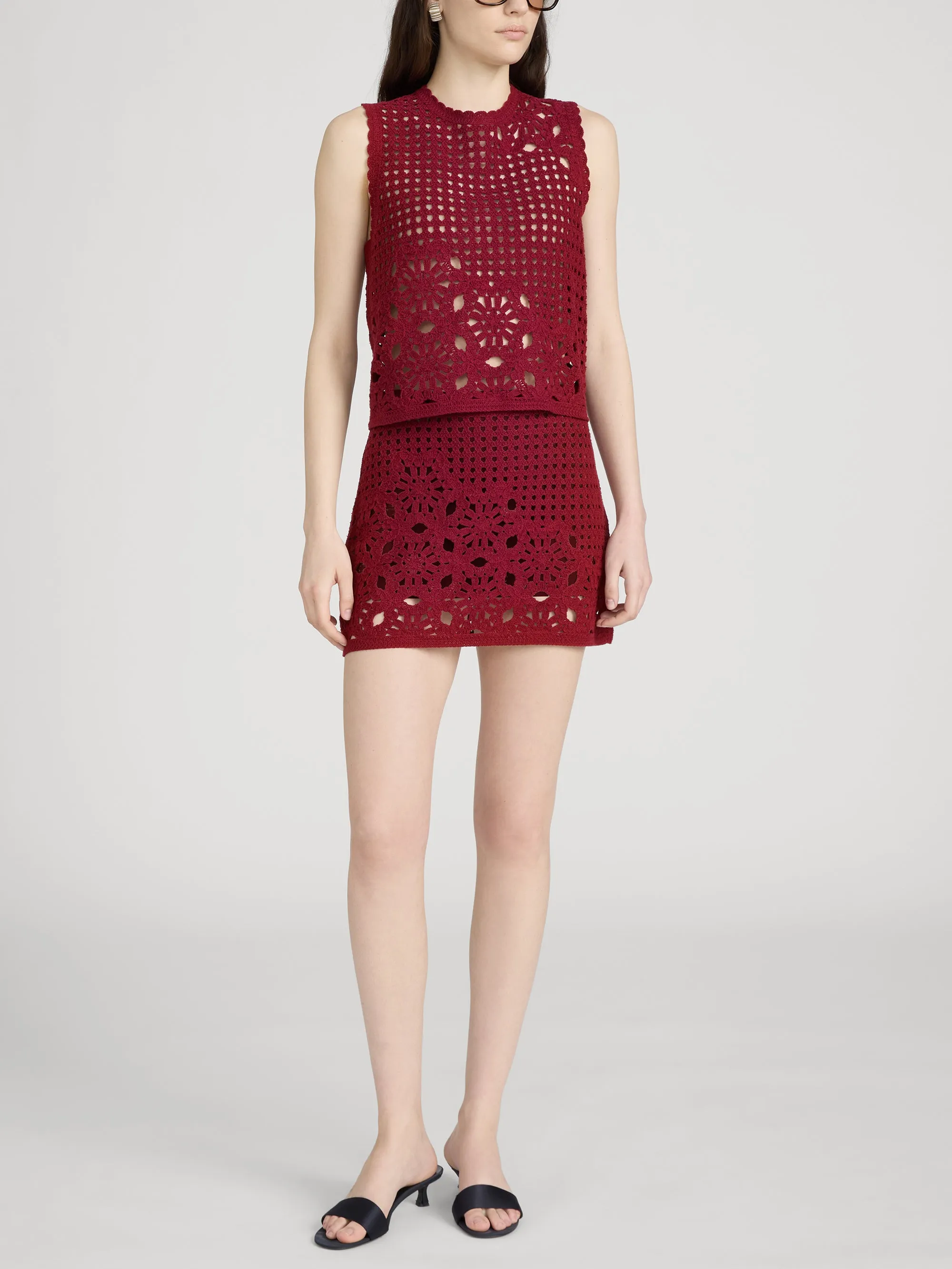 The Postcard Tank -- Garnet sold by Frame Denim product image thumbnail 2