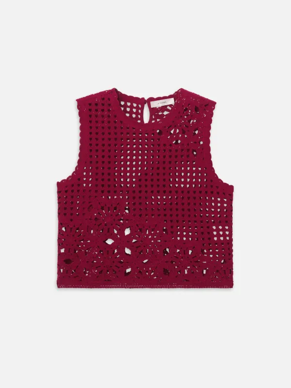 The Postcard Tank -- Garnet made by Frame Denim