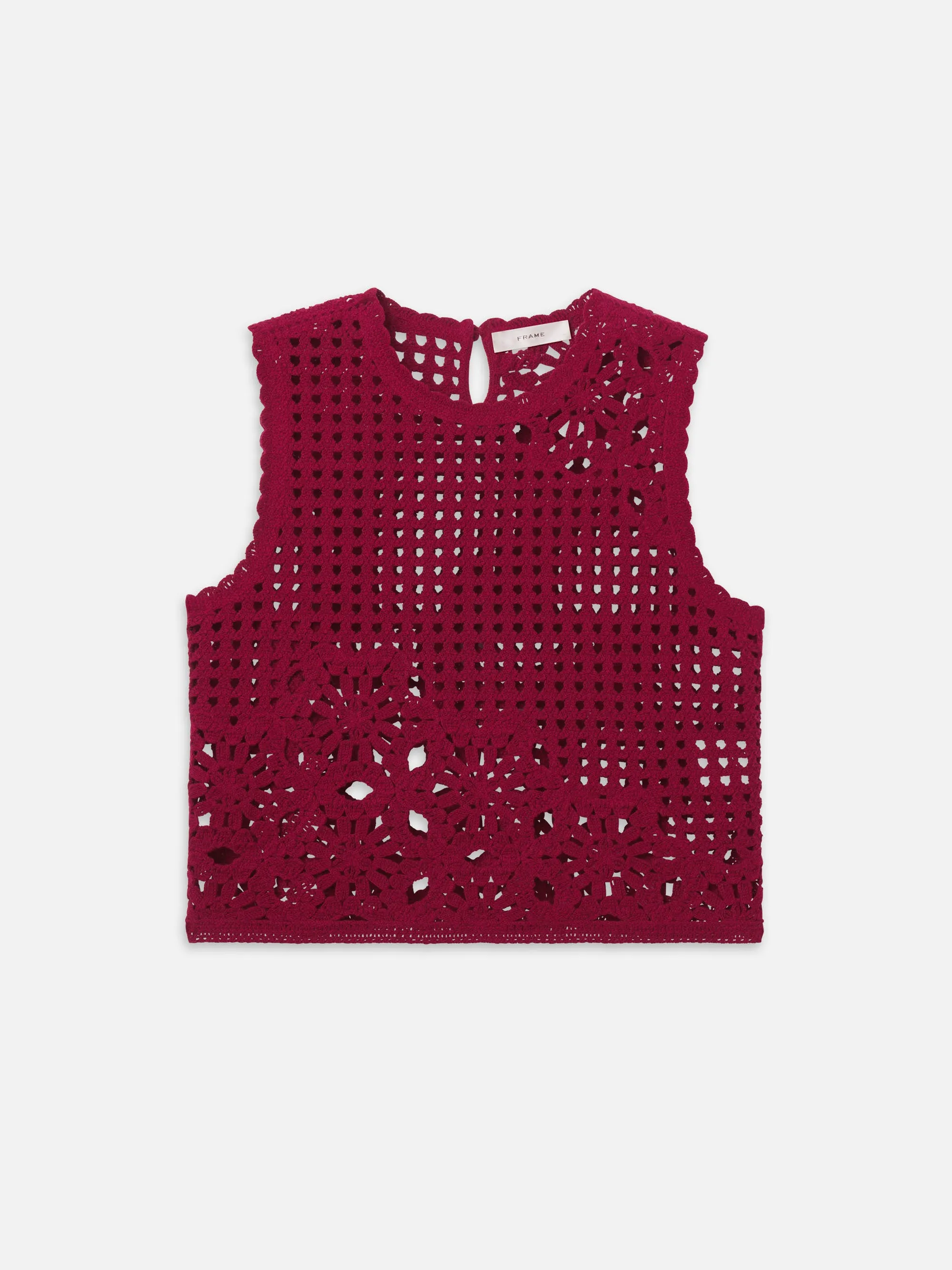 The Postcard Tank -- Garnet sold by Frame Denim