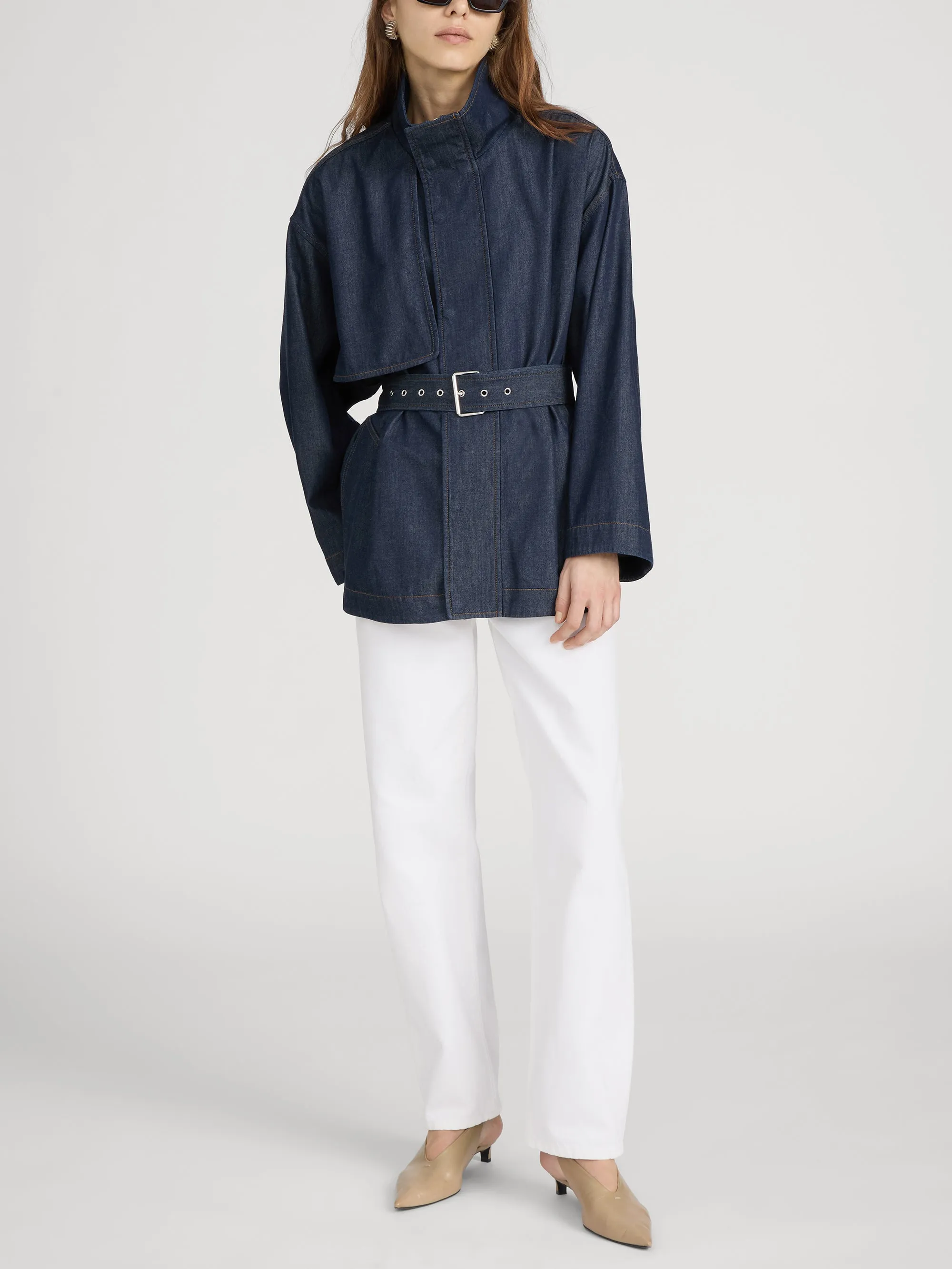 The Short Field Trench -- Rinse sold by Frame Denim product image thumbnail 2
