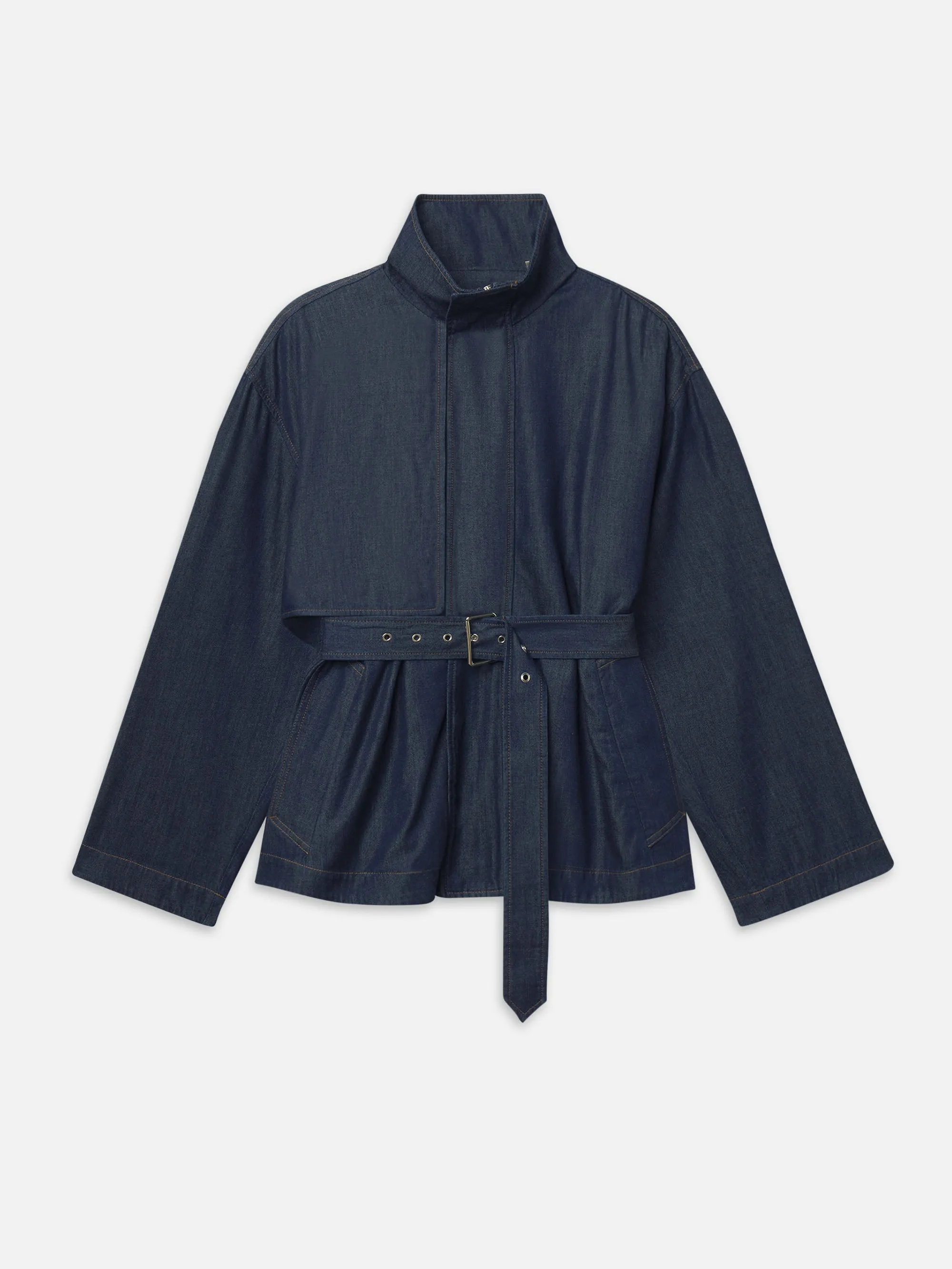 The Short Field Trench -- Rinse sold by Frame Denim