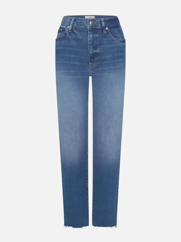 Le Sleek Straight -- Daylily Raw Fray made by Frame Denim