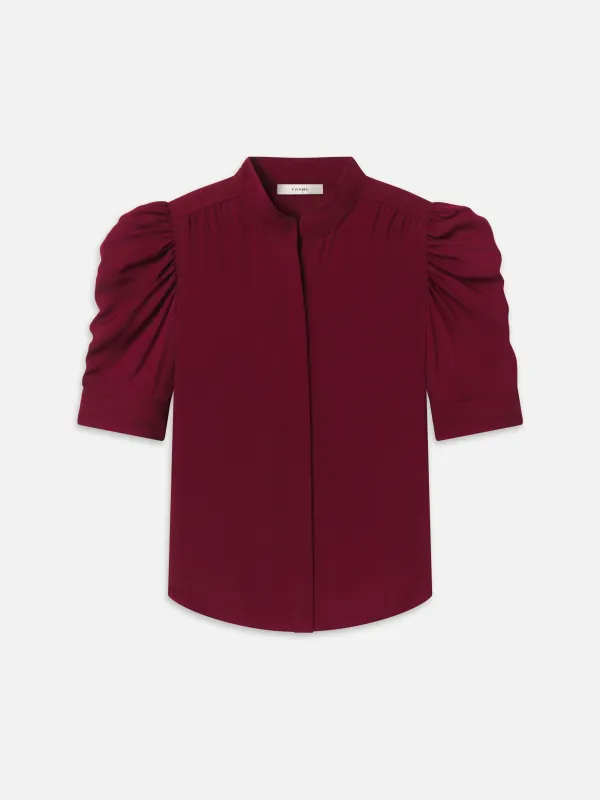 The Gillian Top -- Garnet made by Frame Denim