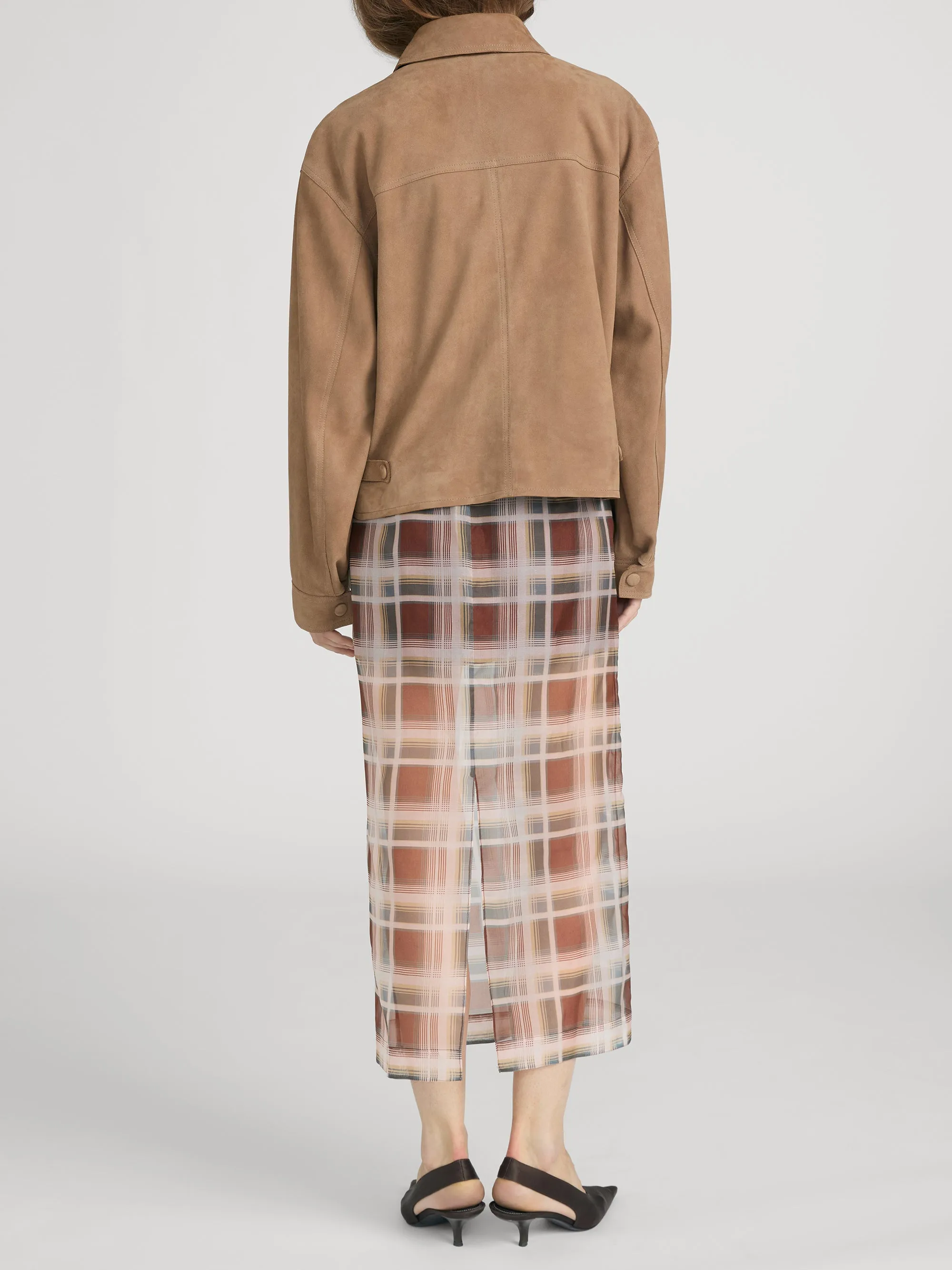 The Suede Utility Jacket -- Chai sold by Frame Denim product image thumbnail 5