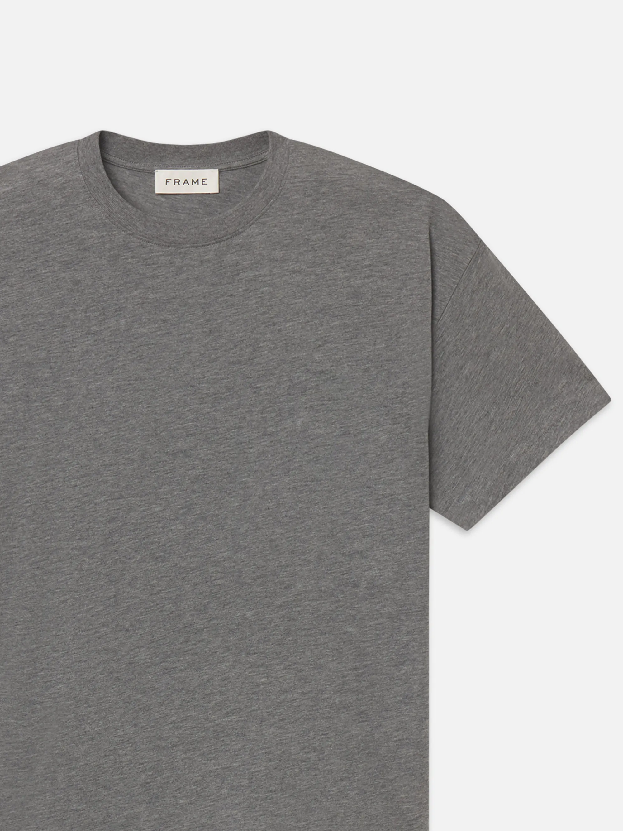 Light Cotton Tee -- Light Grey Melange sold by Frame Denim product image thumbnail 2