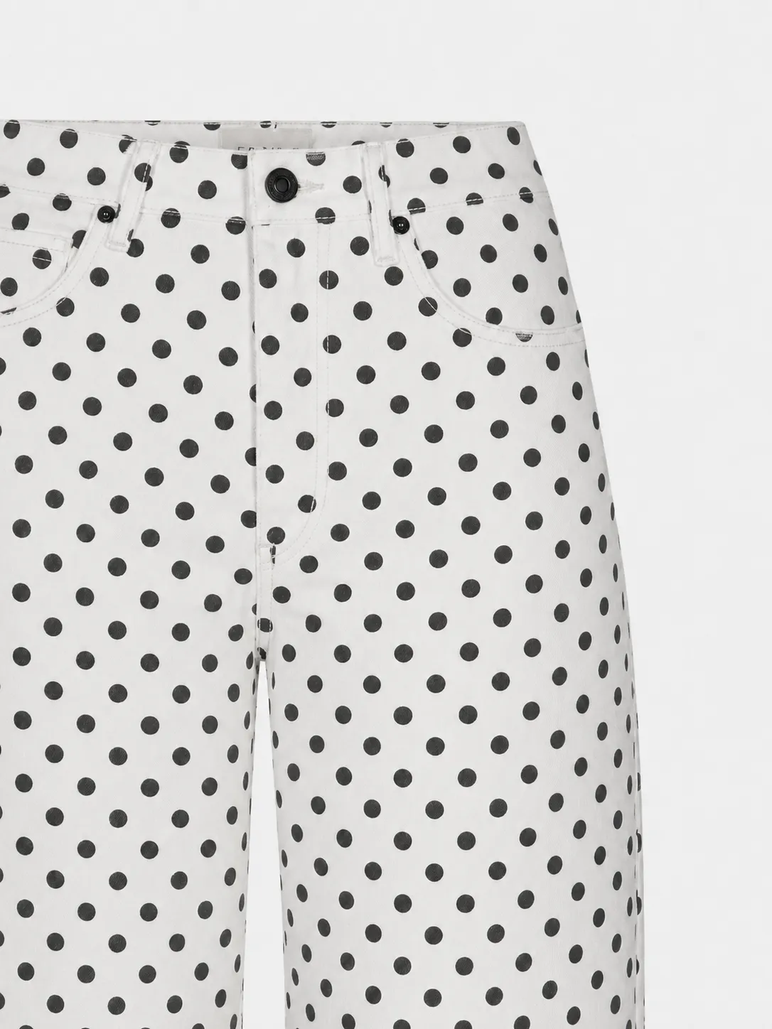 The Bow Crop -- White Polka Dot sold by Frame Denim product image thumbnail 2