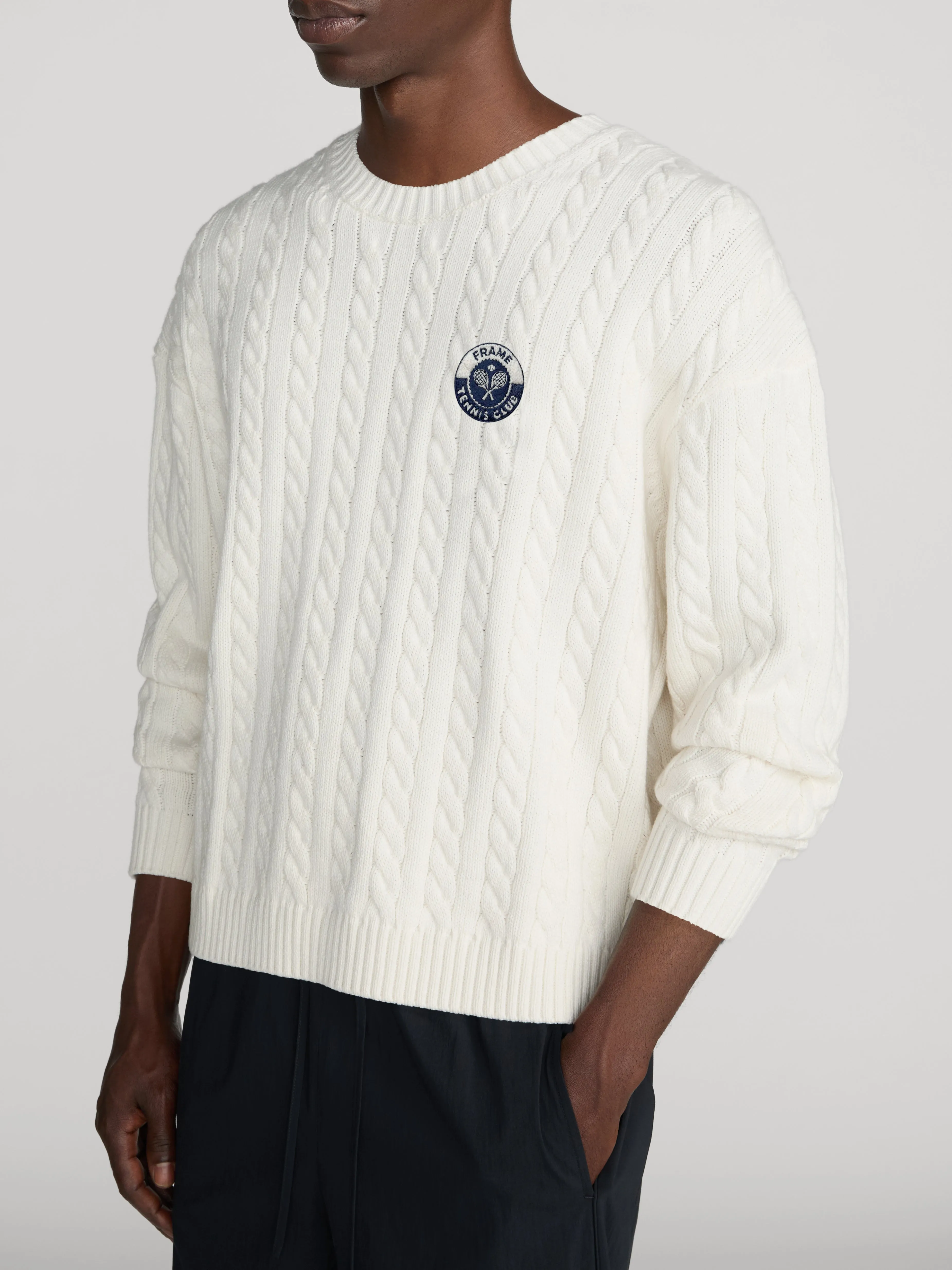 Cable Sweater -- Cream sold by Frame Denim product image thumbnail 5