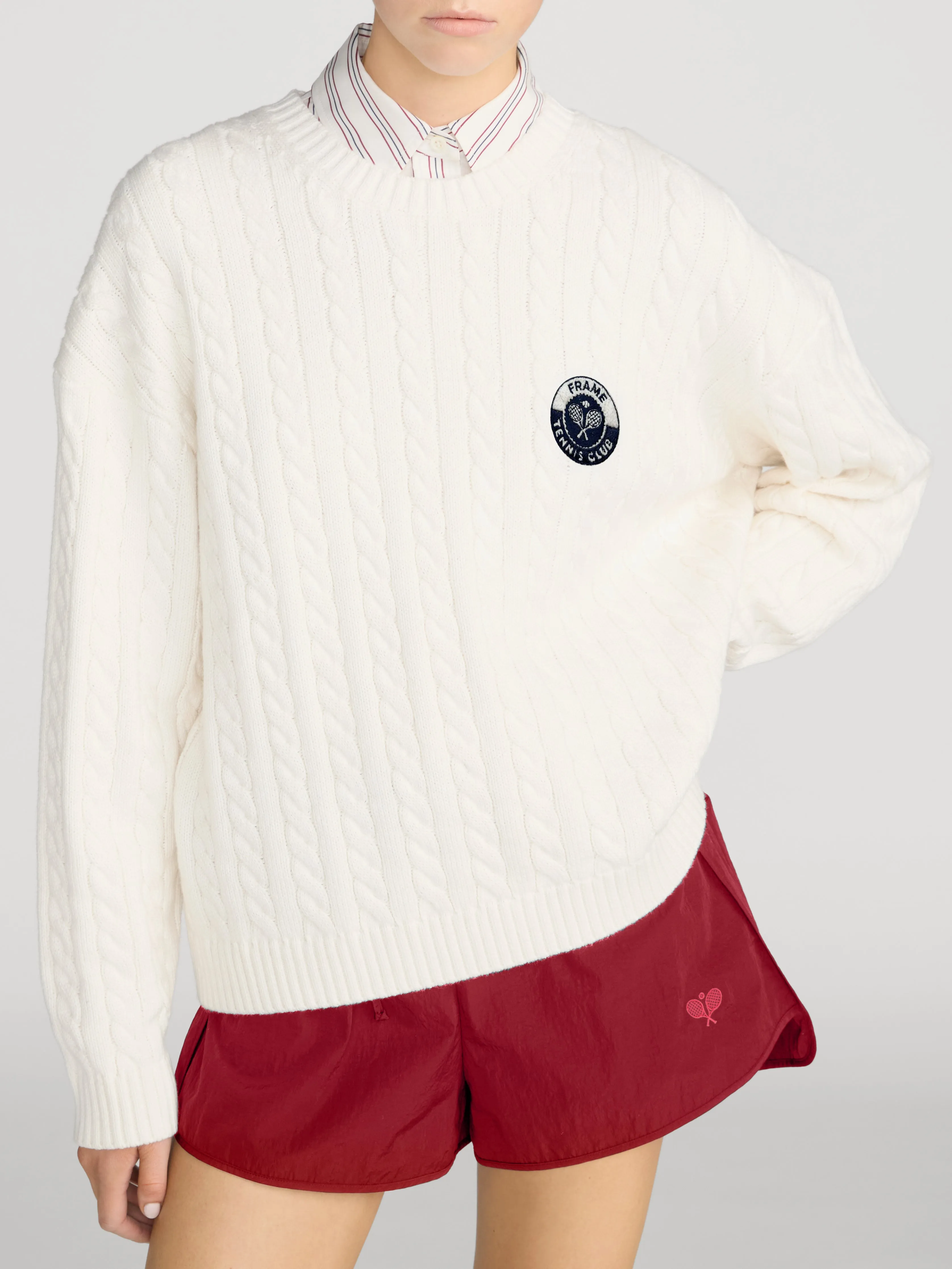 Cable Sweater -- Cream sold by Frame Denim product image thumbnail 4