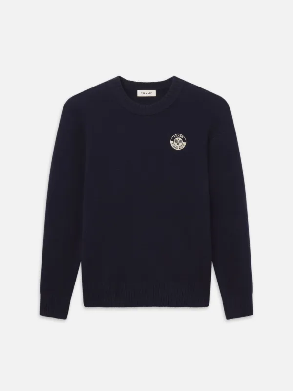 Cashmere Sweater -- Navy made by Frame Denim