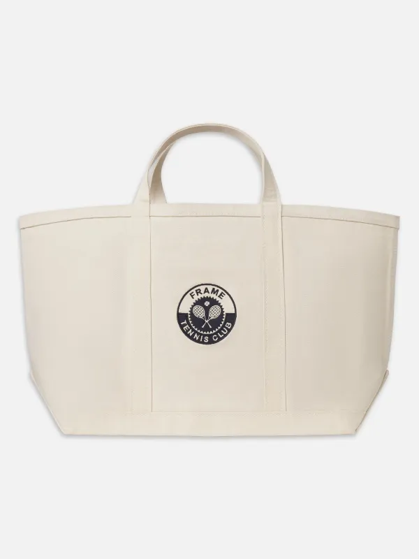 Tennis Tote Bag -- Cream made by Frame Denim