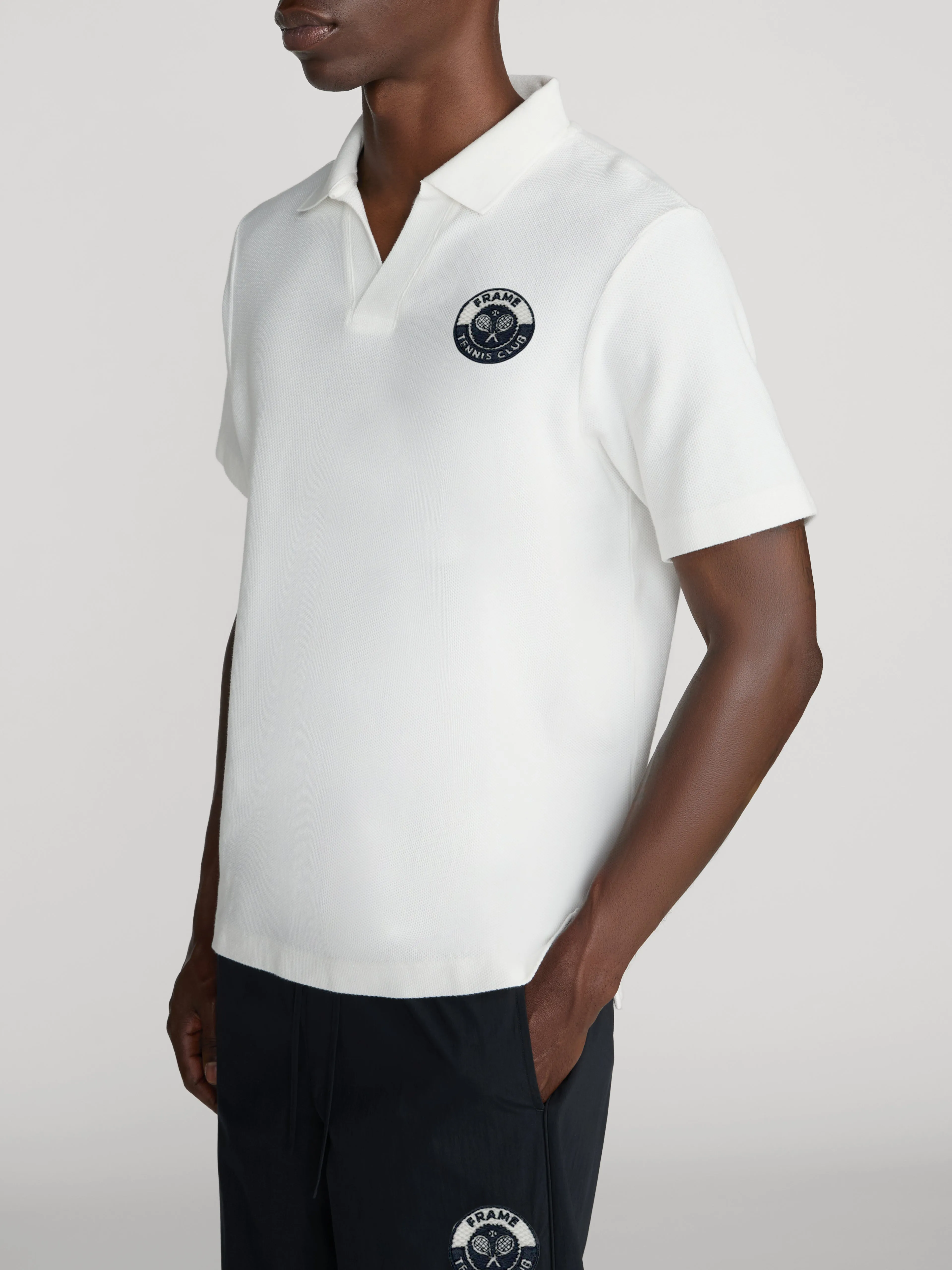 Polo Shirt -- Cream sold by Frame Denim product image thumbnail 4