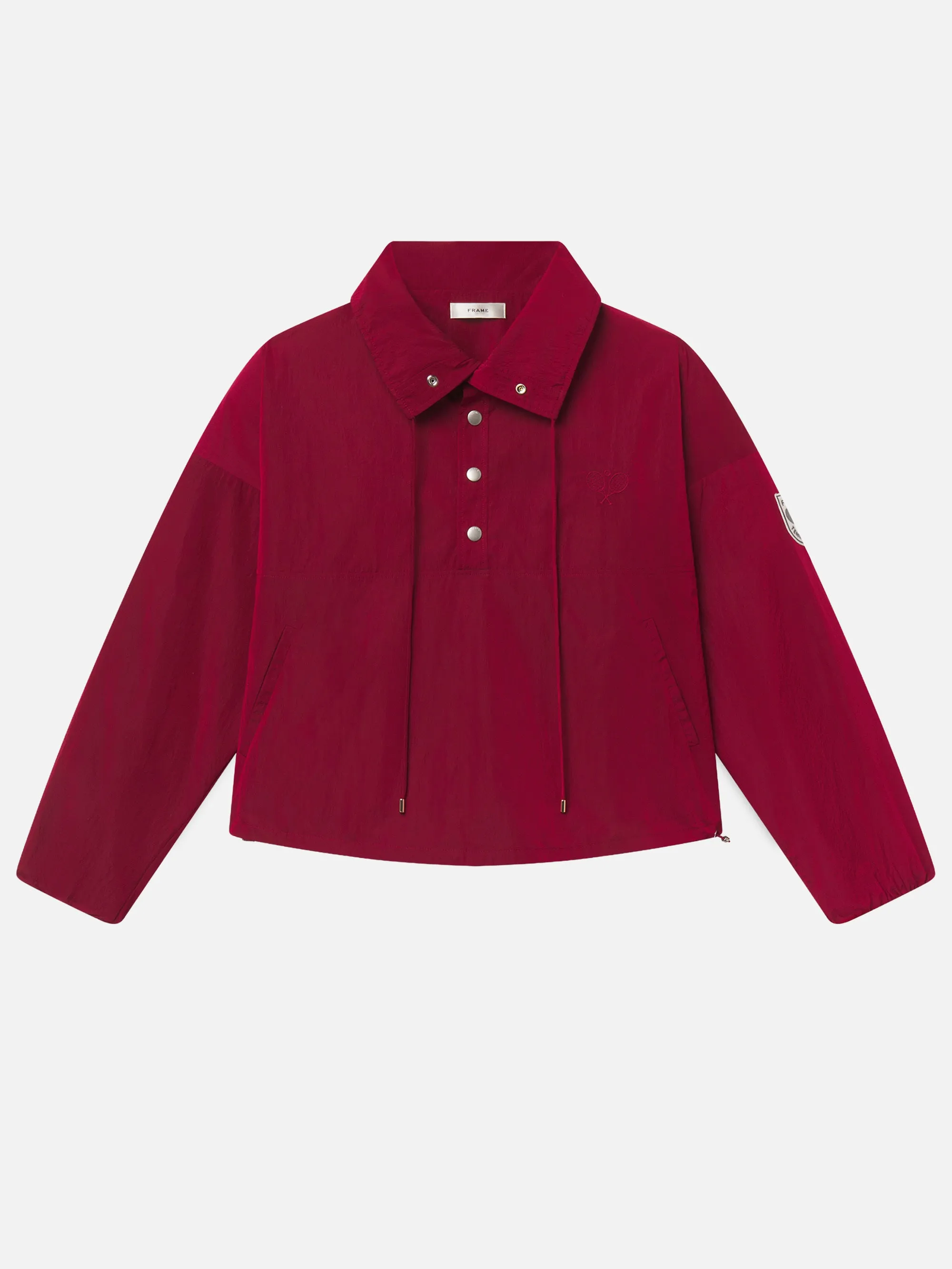 The Tennis Windbreaker -- Ace Red sold by Frame Denim