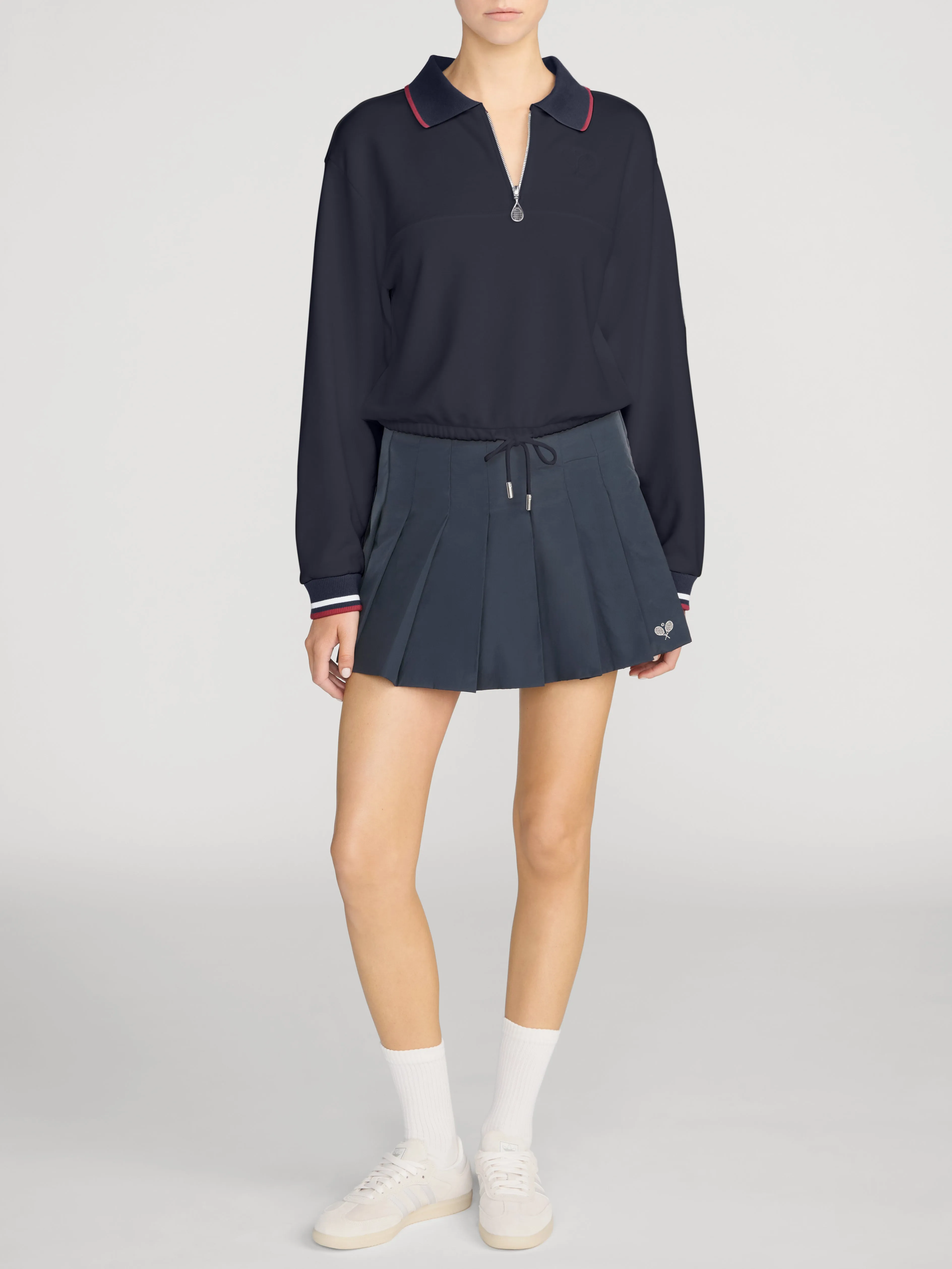 The Tennis Quarter Zip -- Navy sold by Frame Denim product image thumbnail 2