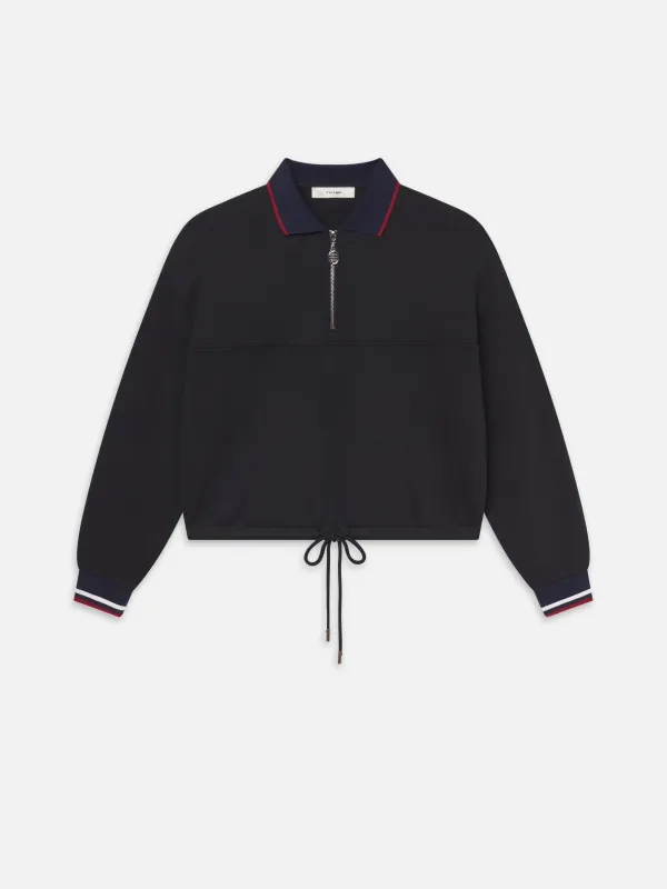 The Tennis Quarter Zip -- Navy made by Frame Denim