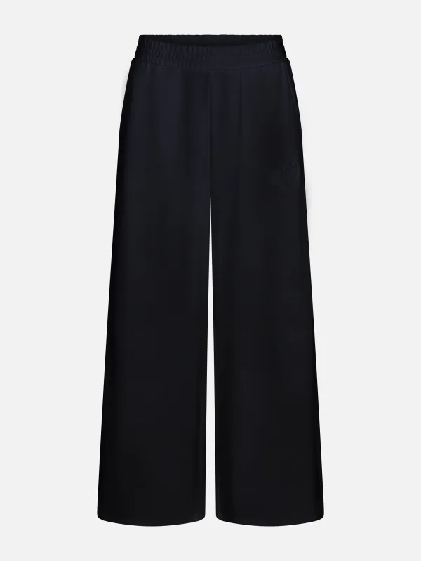 The Tennis Wide Leg Sweatpant -- Navy made by Frame Denim