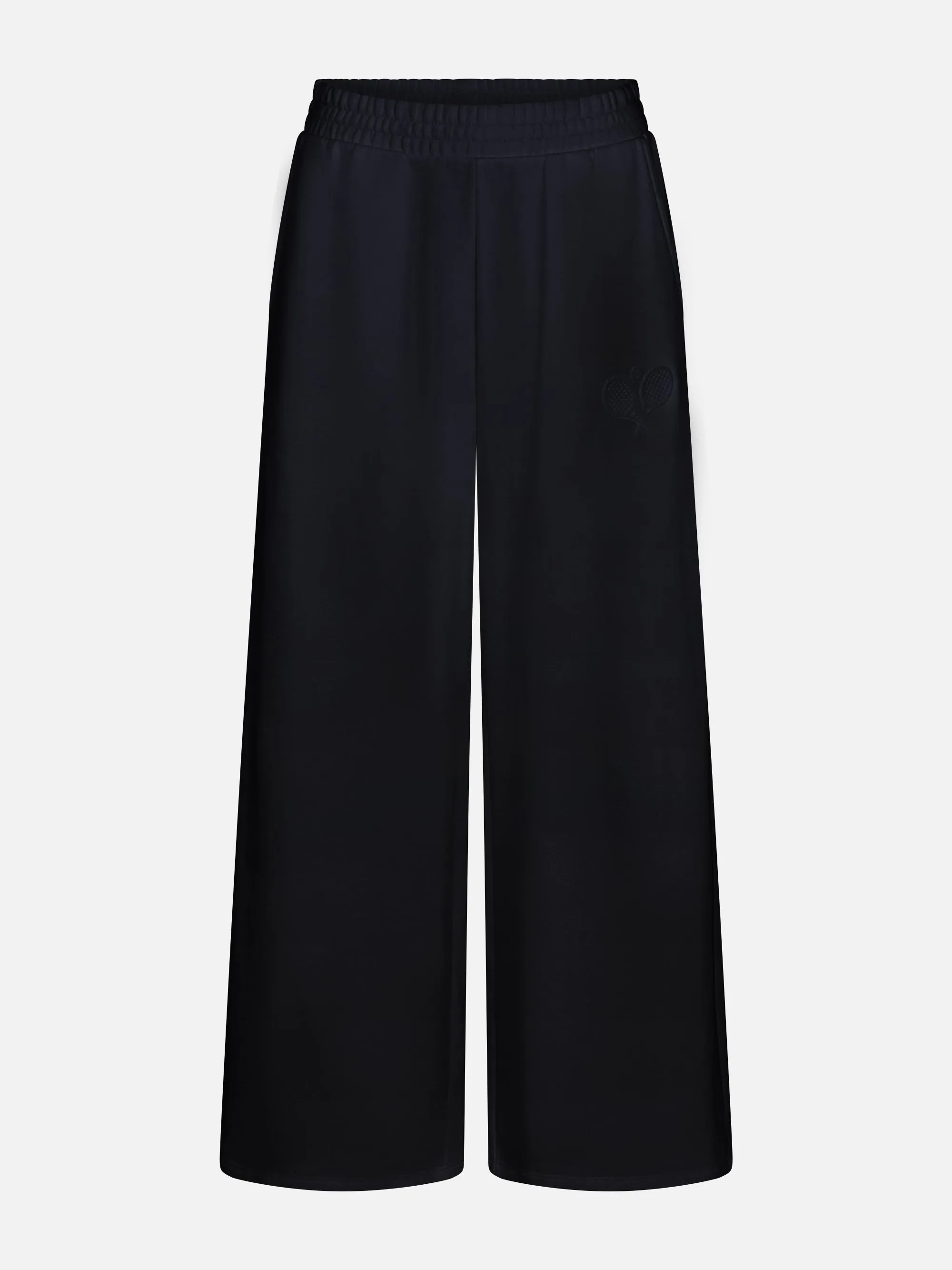 The Tennis Wide Leg Sweatpant -- Navy sold by Frame Denim