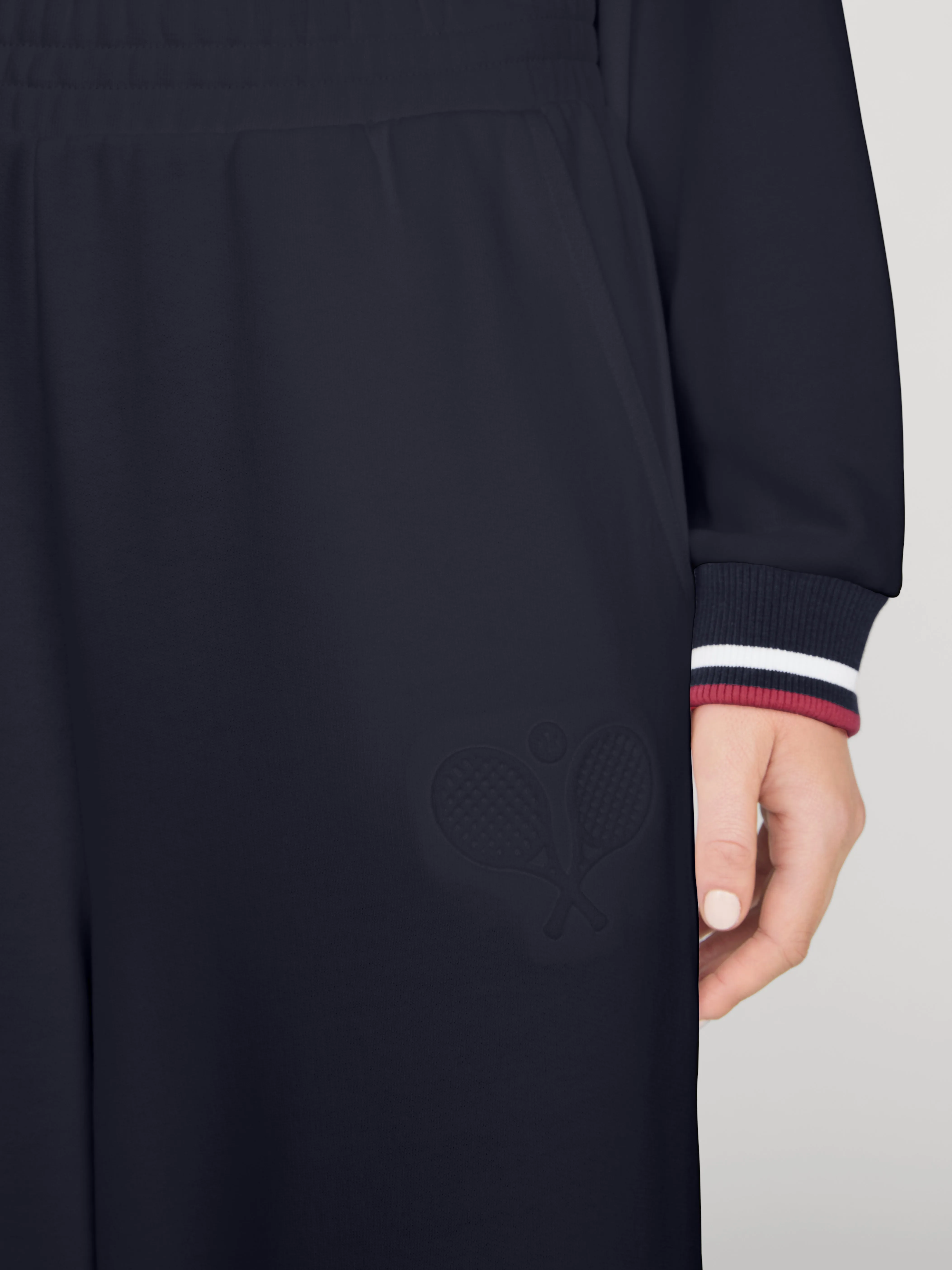 The Tennis Wide Leg Sweatpant -- Navy sold by Frame Denim product image thumbnail 5