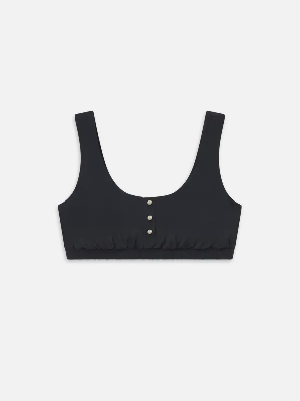 The Tennis Bra -- Navy Multi made by Frame Denim
