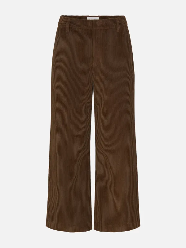 The Corduroy Swing Trouser -- Hazelnut made by Frame Denim