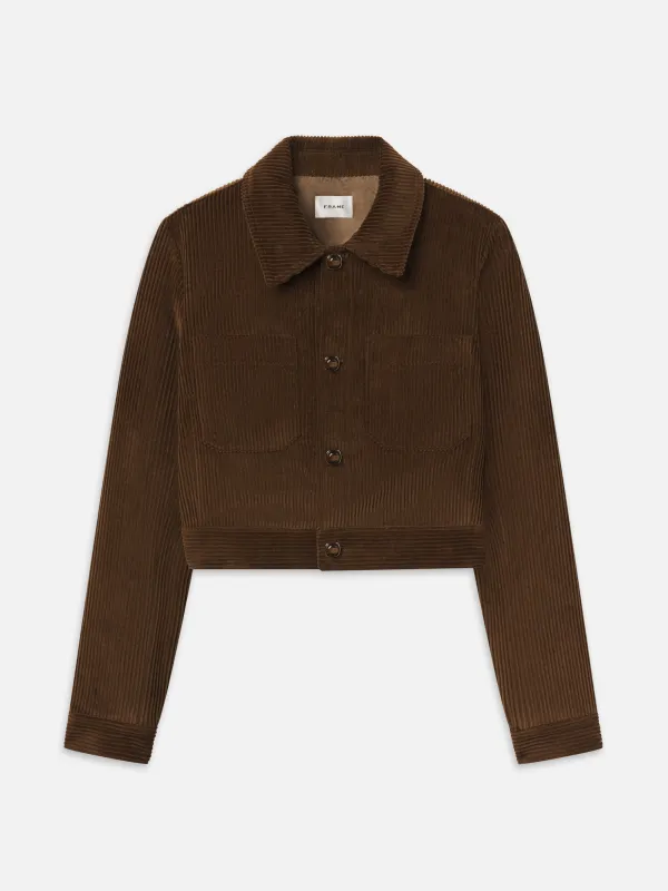 The Small Corduroy Jacket -- Hazelnut made by Frame Denim