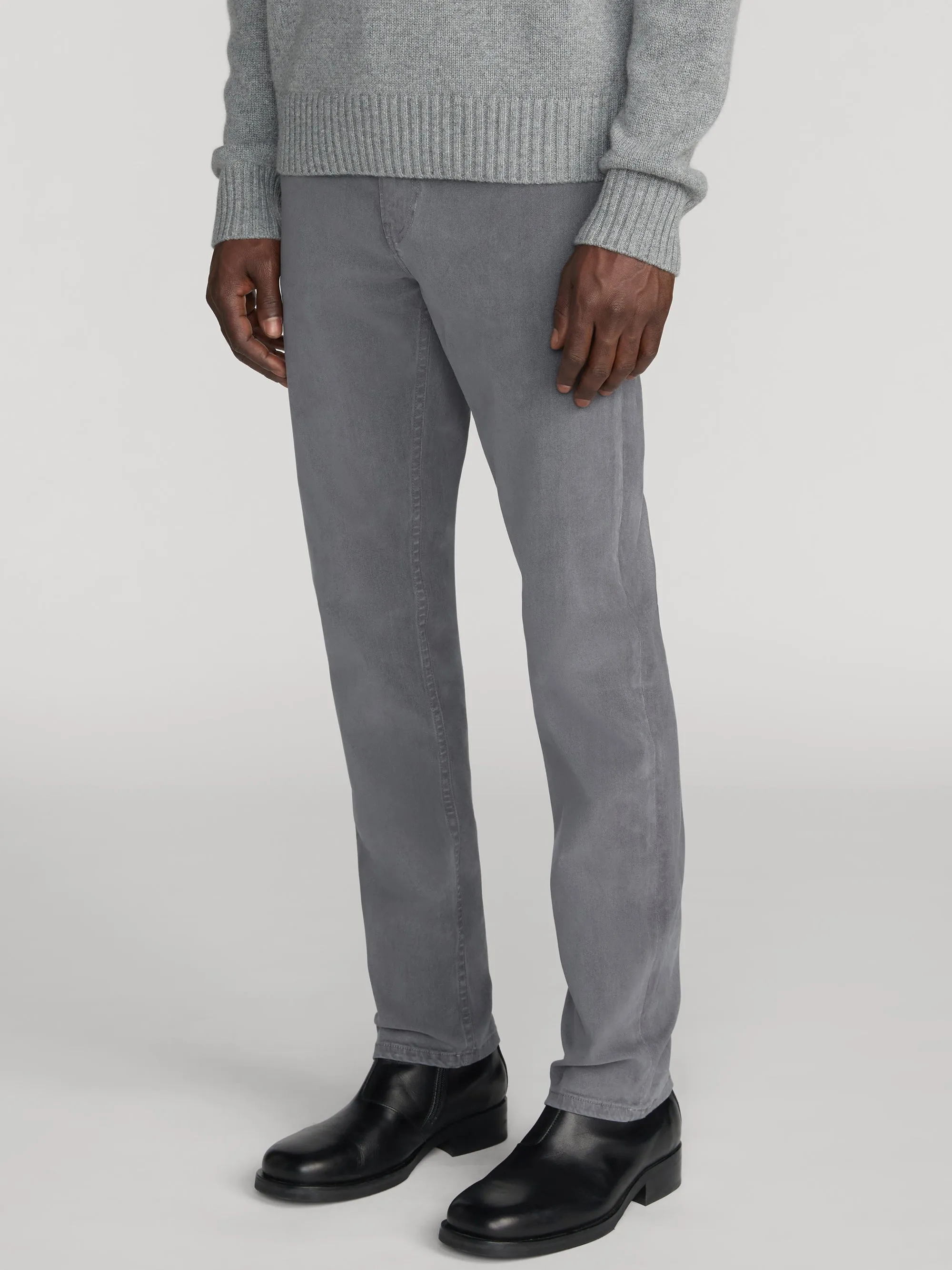 Modern Straight Stretch Twill -- Shadow Grey sold by Frame Denim product image thumbnail 4