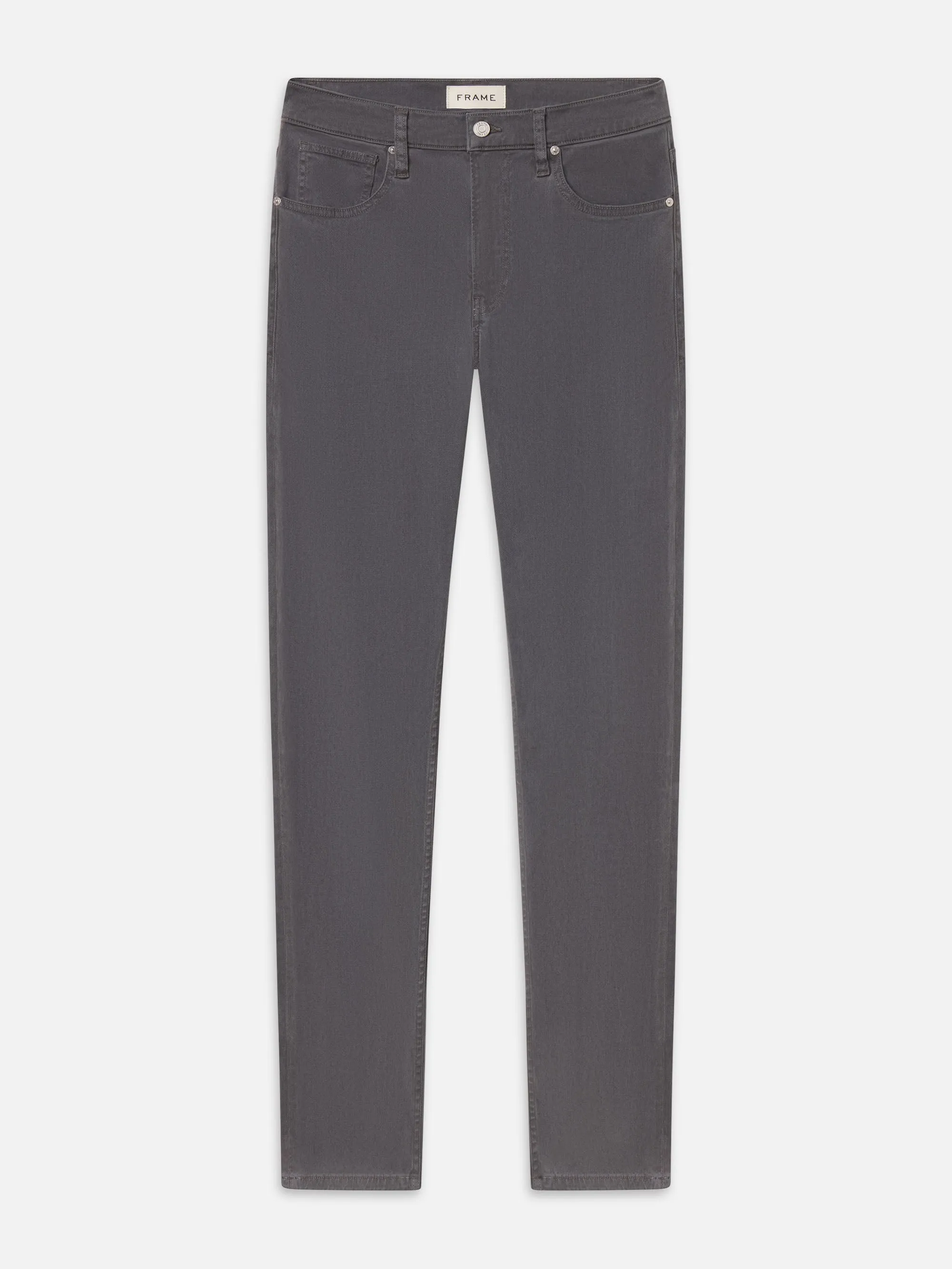 Modern Straight Stretch Twill -- Shadow Grey sold by Frame Denim