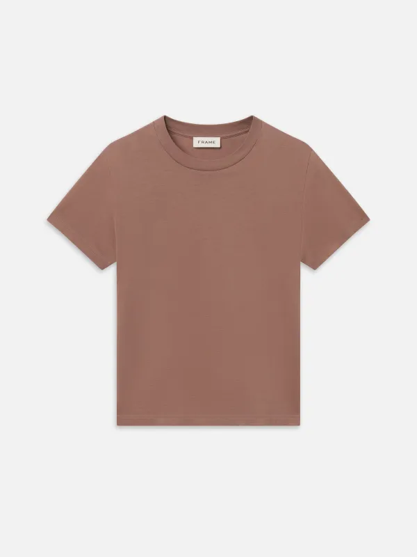 Light Cotton Tee -- Warm Mauve made by Frame Denim